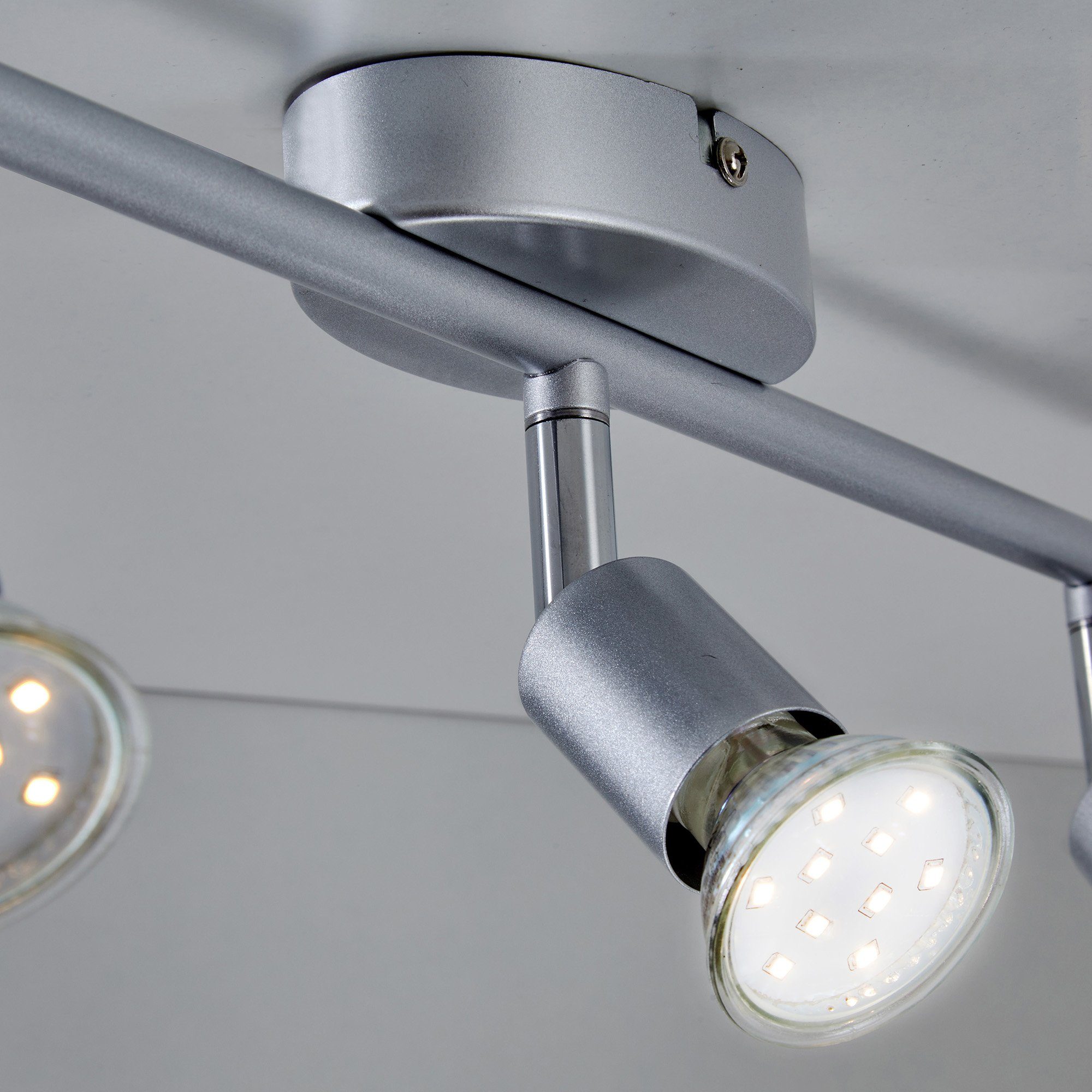 B.K.Licht Ledplafondspots LED plafondlamp, incl. 3 x 3W GU10 250 lumen 3.000K, plafondspot