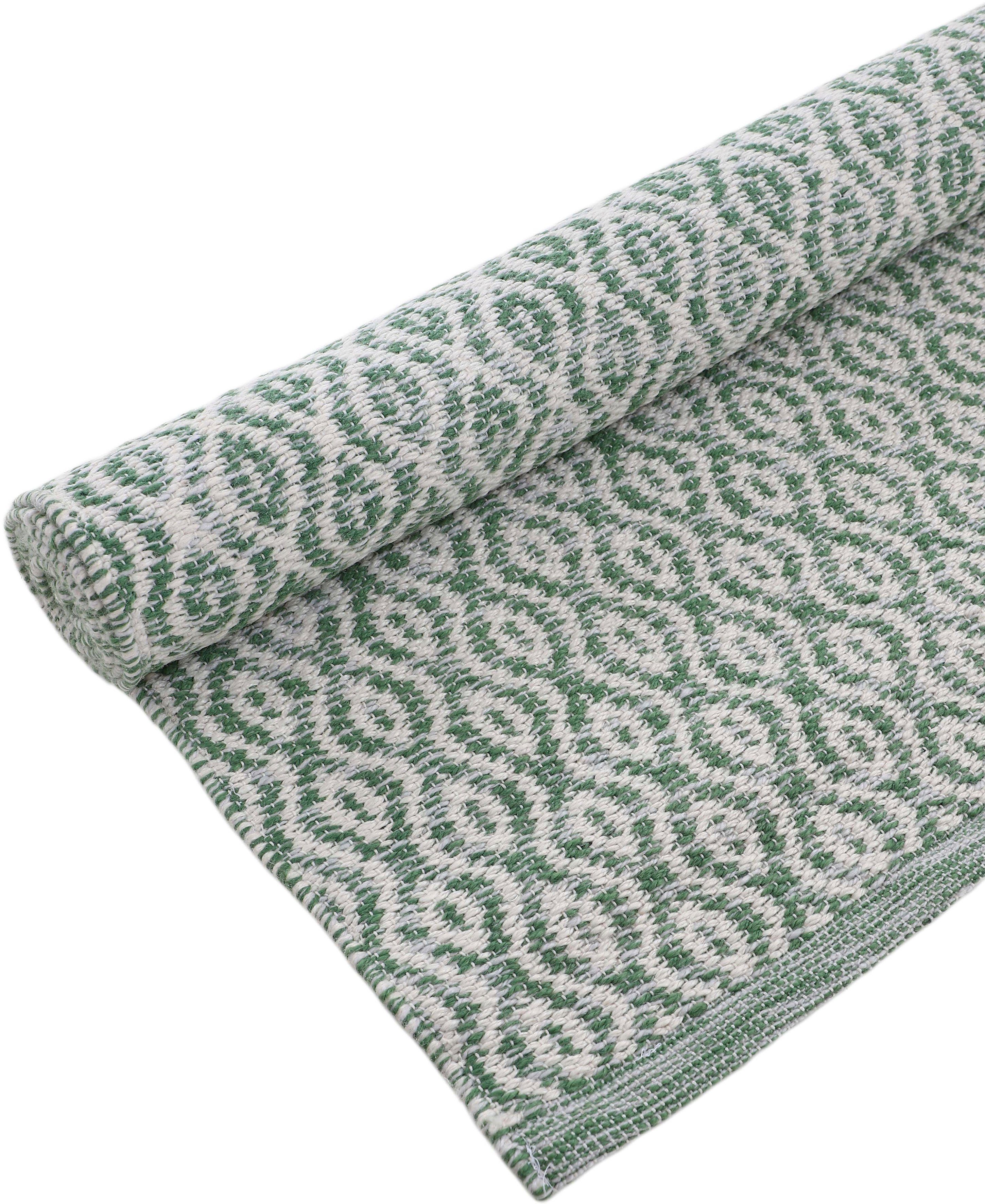 carpetfine Vloerkleed Frida 202 Omkeerbaar tapijt, 100% gerecycled materiaal (PET), vlakweefsel, sisal uitstraling