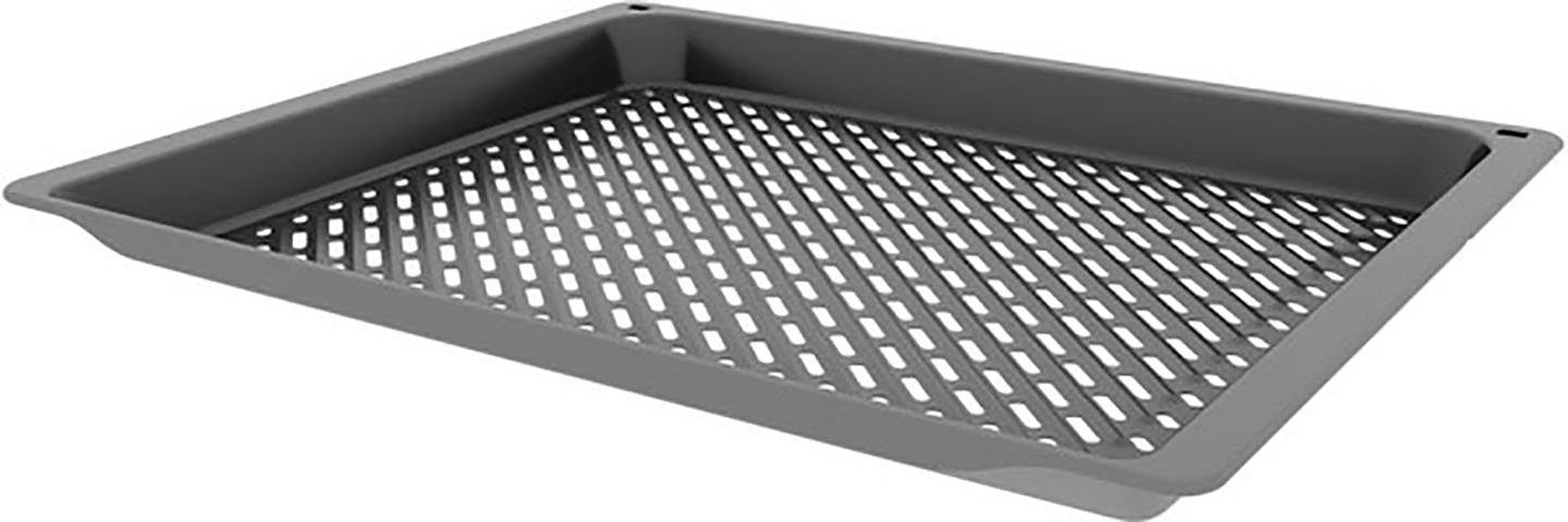 BOSCH Bakplaat HEZ629070 perfect geroosterde groenten en knapperige frietjes met minder olie ovenschalen & bakplaten zwart