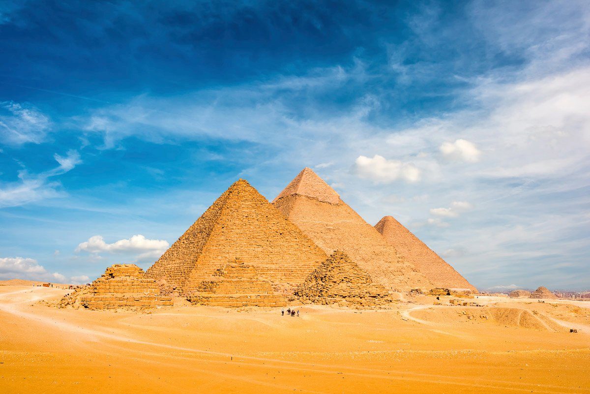 Papermoon Fotobehang Große Pyramiden in Gizeh