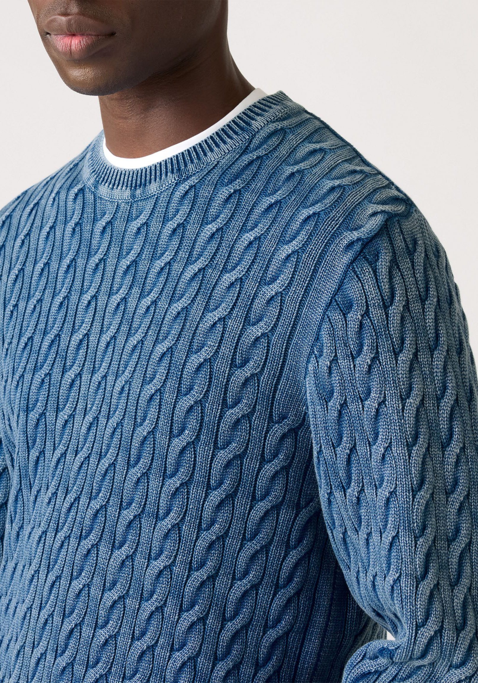 Levi's® Trui met ronde hals LV PRESIDIO met kabelpatroon
