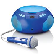 lenco soundmachine scd-620bu - kinder cd-player radio mikrofon blauw