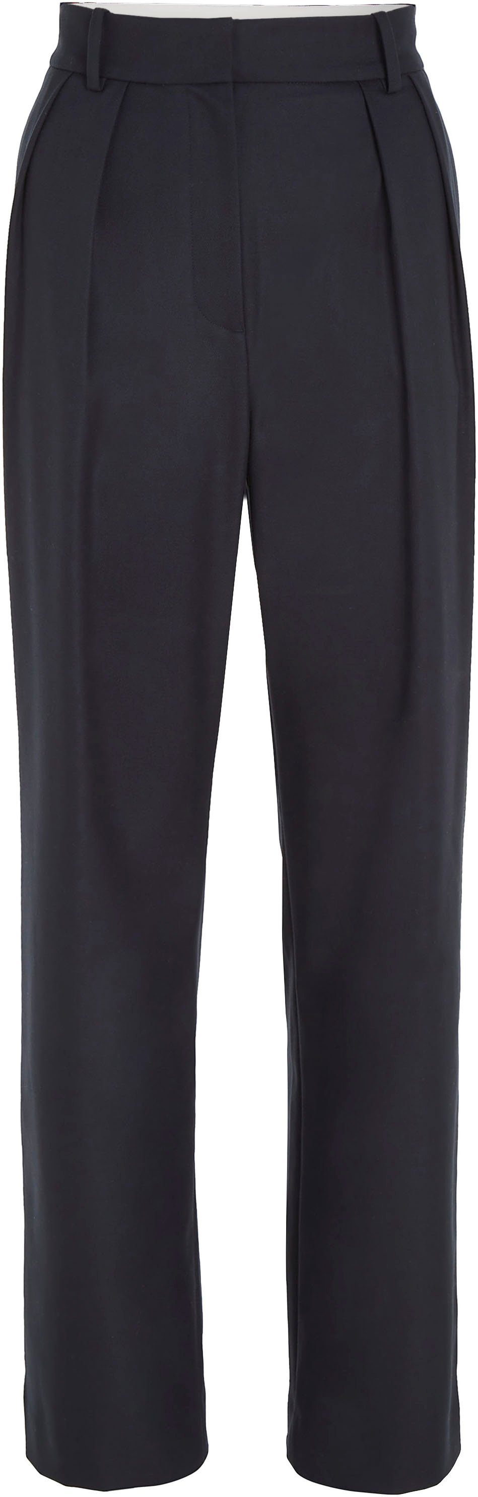 Tommy Hilfiger Geweven broek MD CORE RELAXED STRAIGHT PANT met logo-stiksel op de achterkant