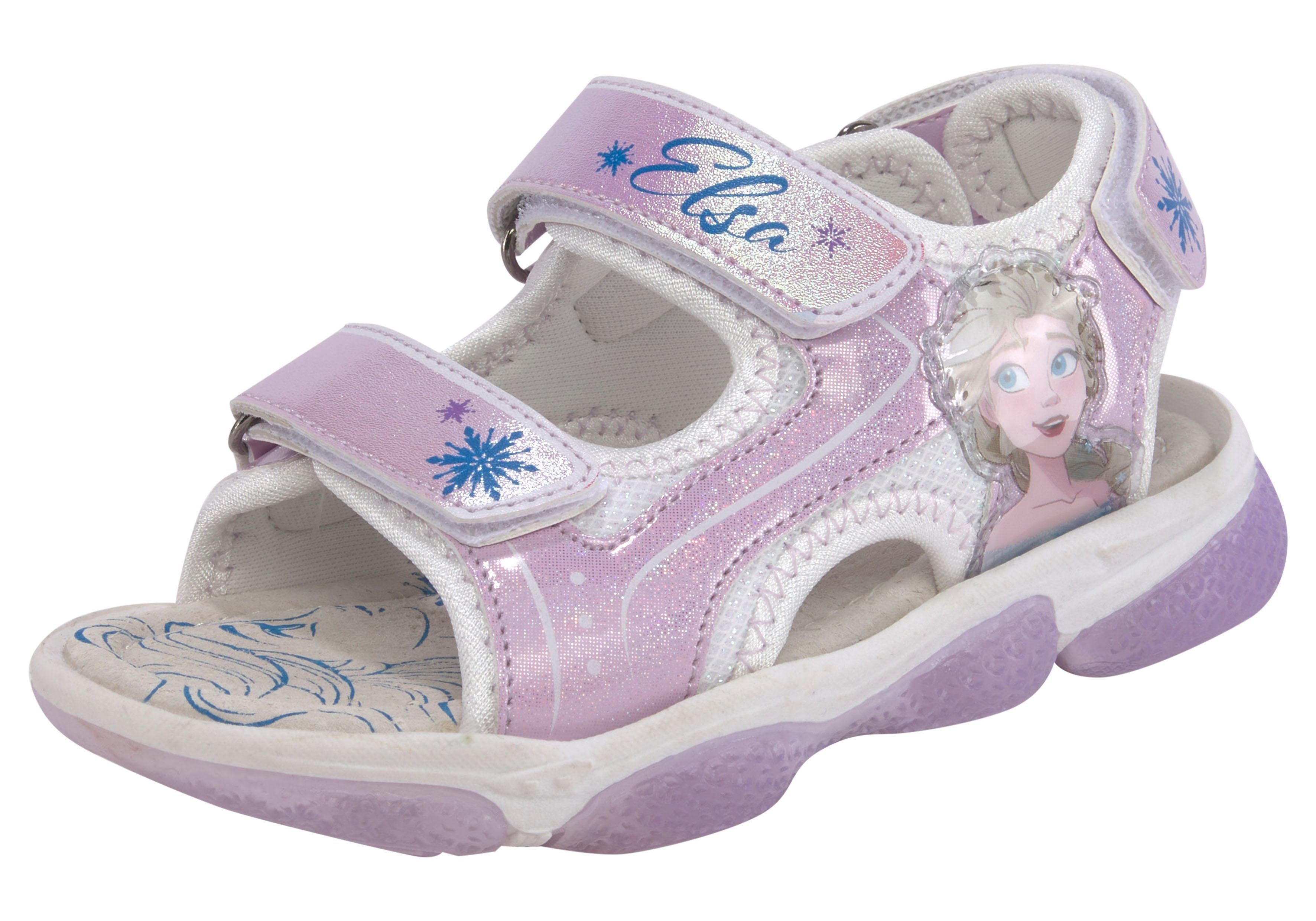 Disney Sandalen Frozen met coole knipperfunctie en klittenbandsluitingen meisjes sandalen maat 31 EU paars