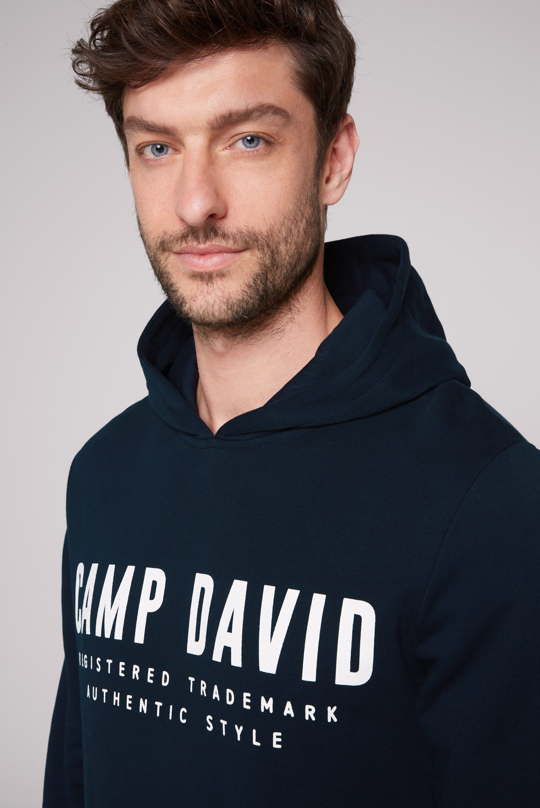 CAMP DAVID Hoodie met logoprint