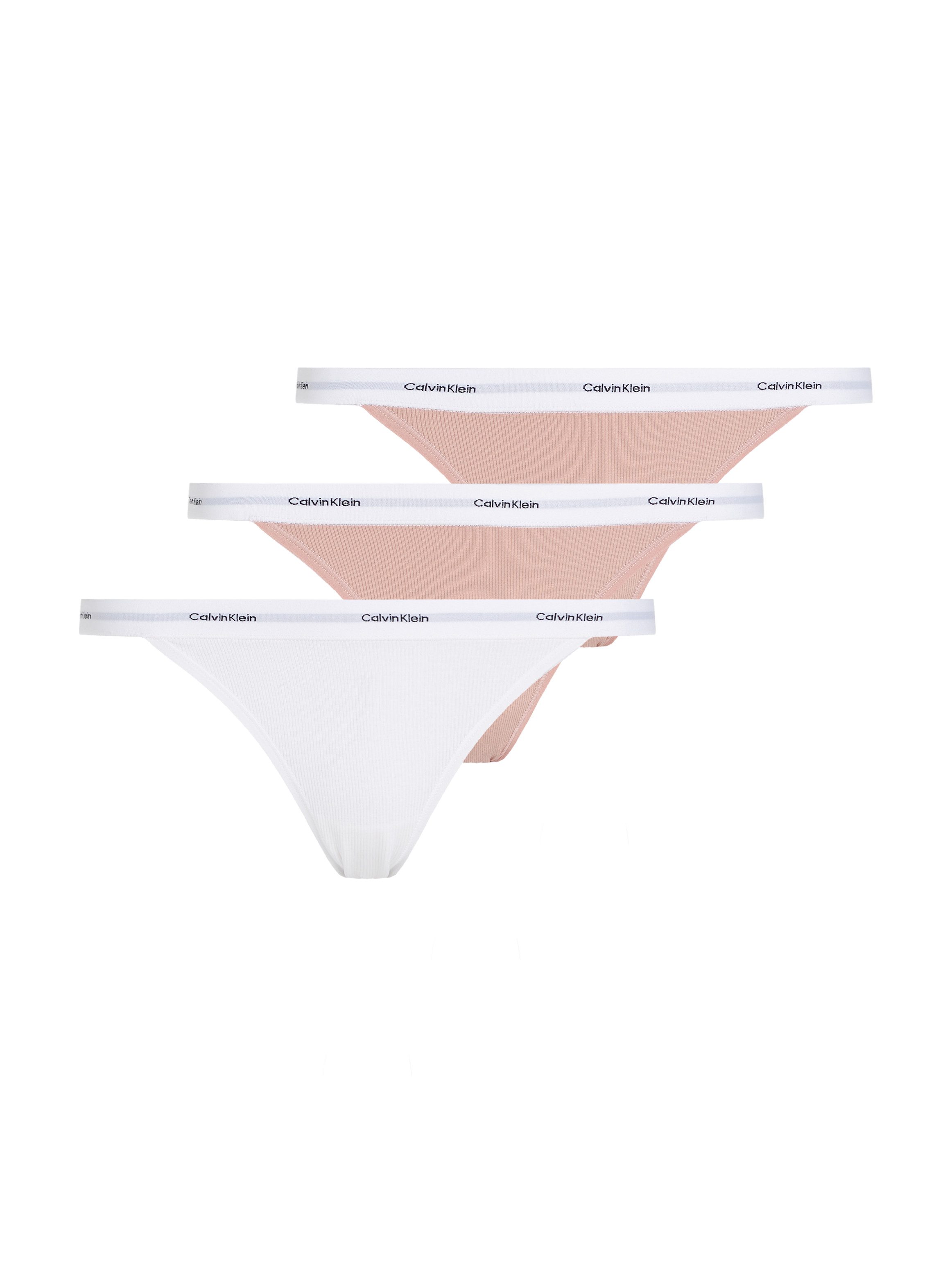 Calvin Klein Slip STRING BIKINI 3PK (3 stuks) dames slips maat XL (42) multicolor