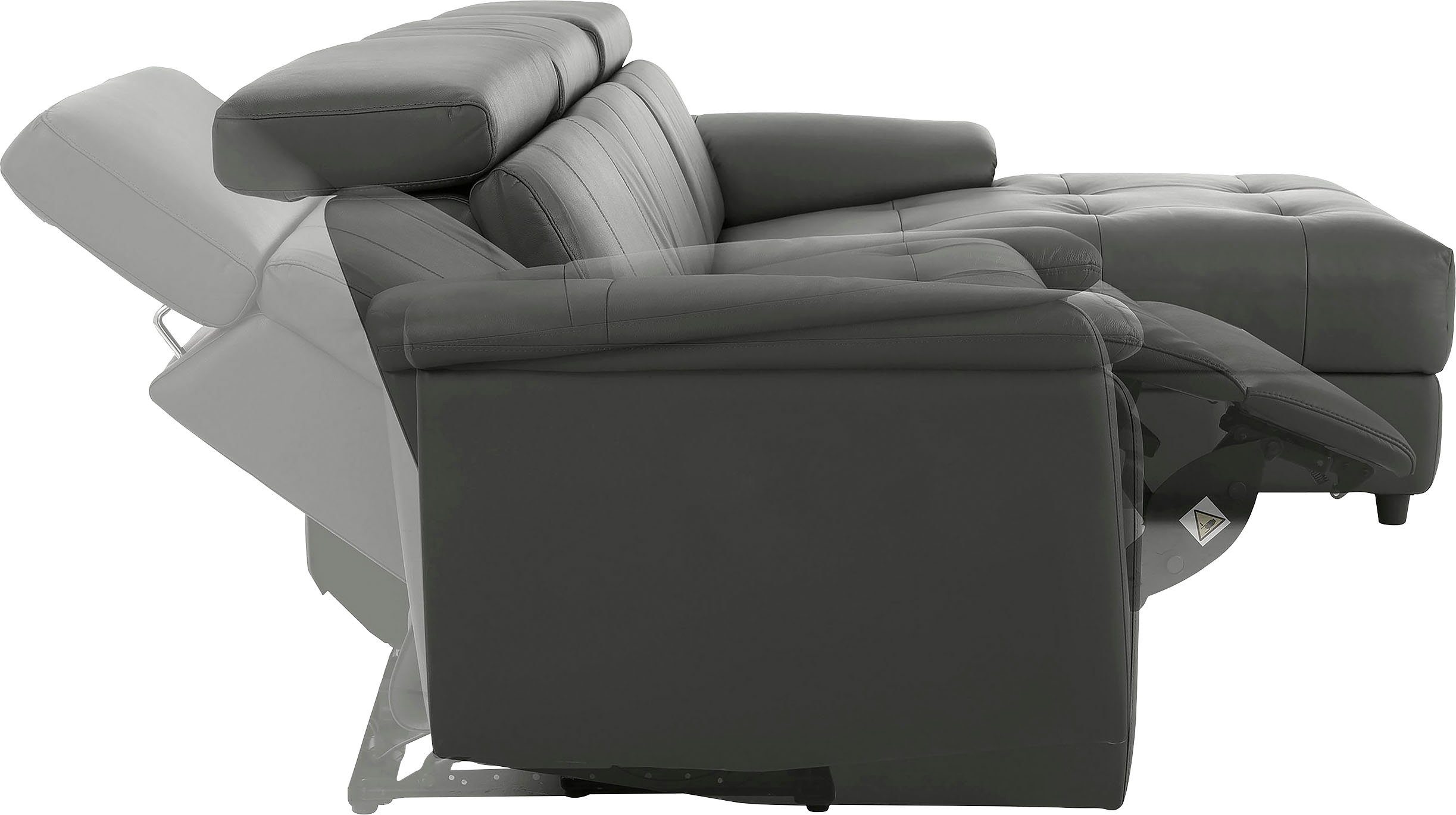 Home affaire Hoekbank Binado, L-vorm, met handmatige of elektrische relaxfunctie met usb-aansluiting