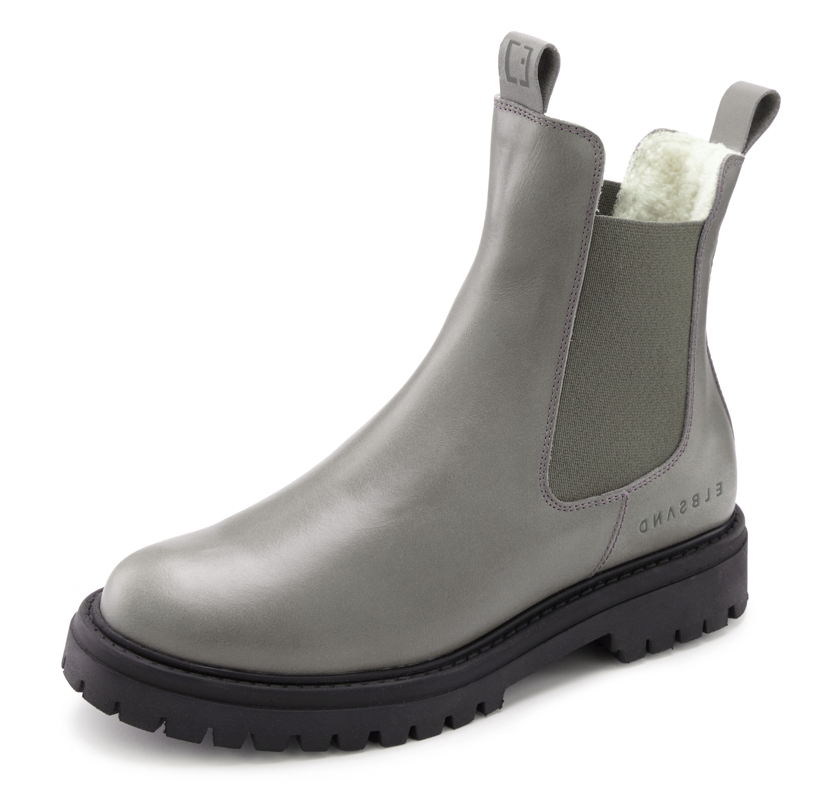 Elbsand Laarsjes Chelsea-boots Laarzen, boots, winterlaarzen, instaplaarzen van leer met warme voering