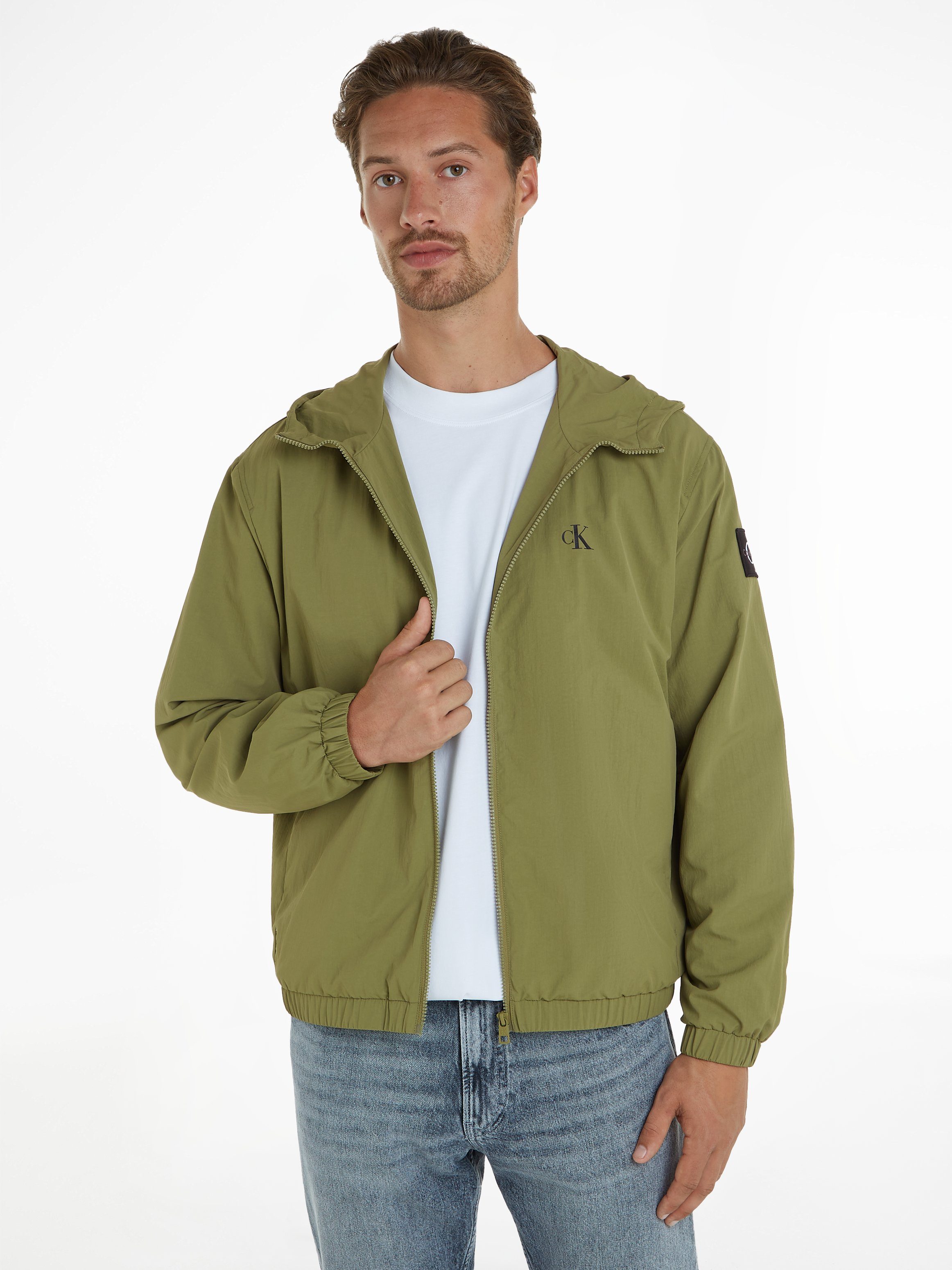 Calvin Klein Windbreaker met calvin klein-logobadge