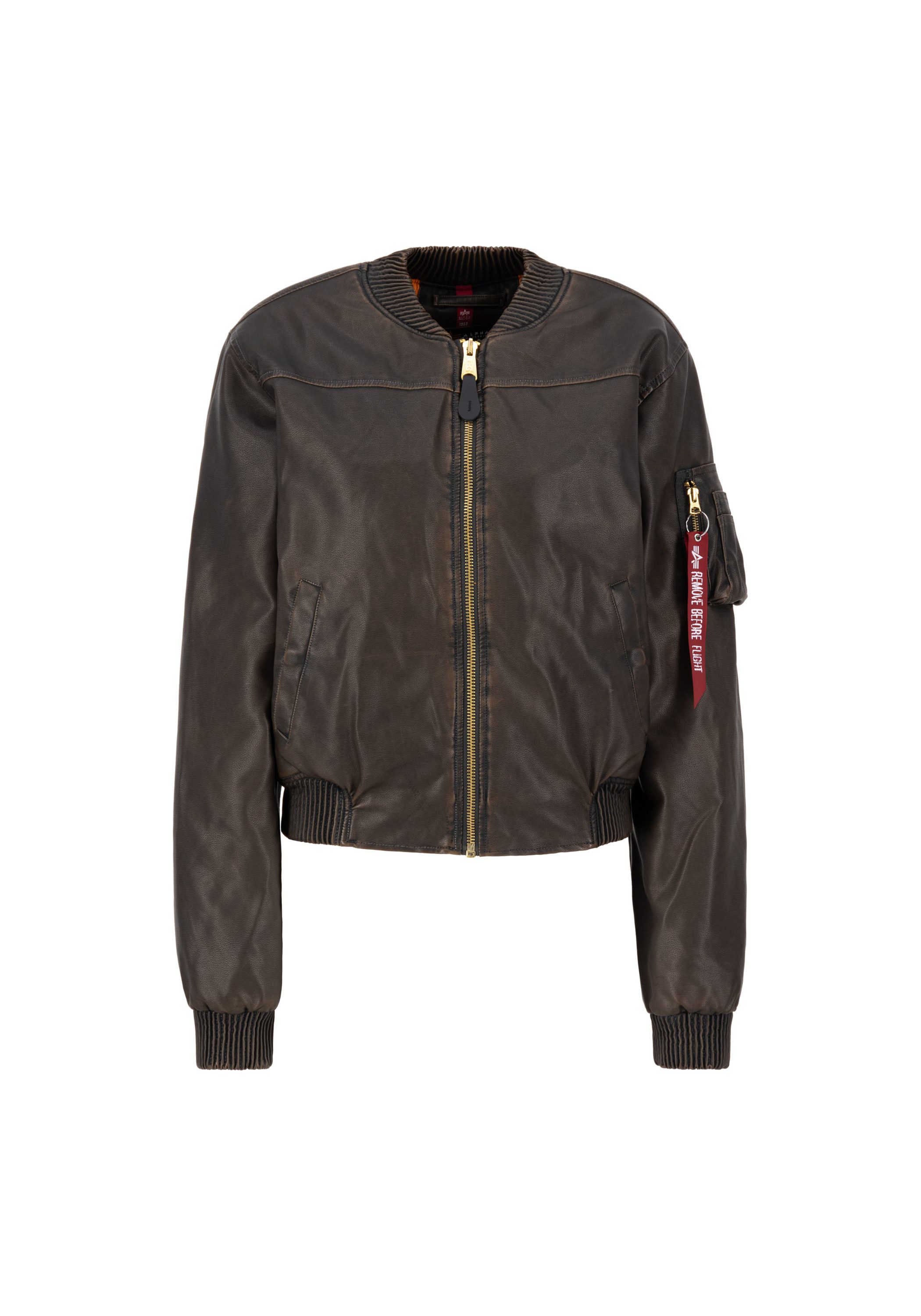 Alpha Industries Bomberjack Alpha Industries Women - Bomber Jackets MA-1 FL Vintage Women dames jassen maat M bruin