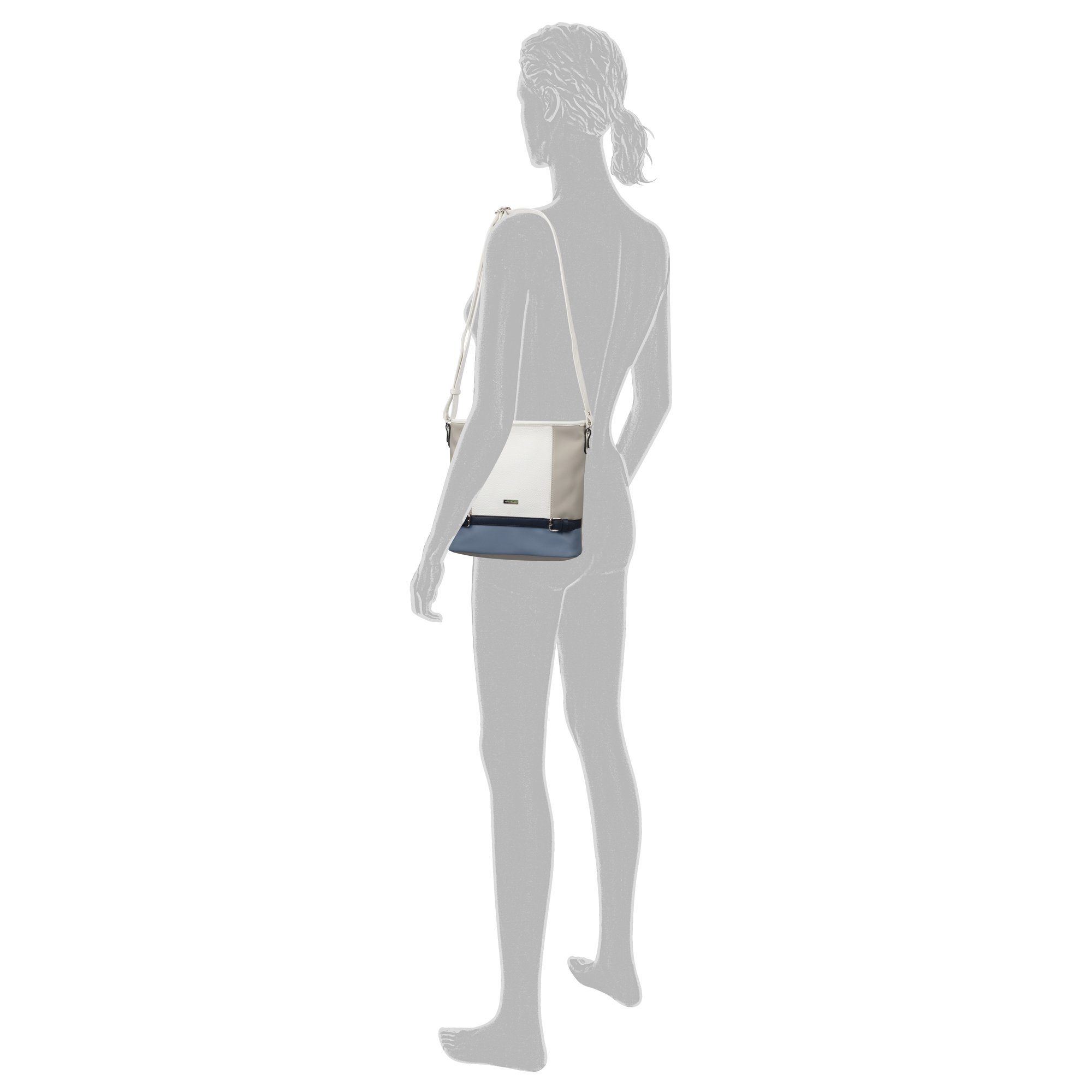 Tom Tailor Hobo-tas Juna Modieuze boodschappentas met ritsopening
