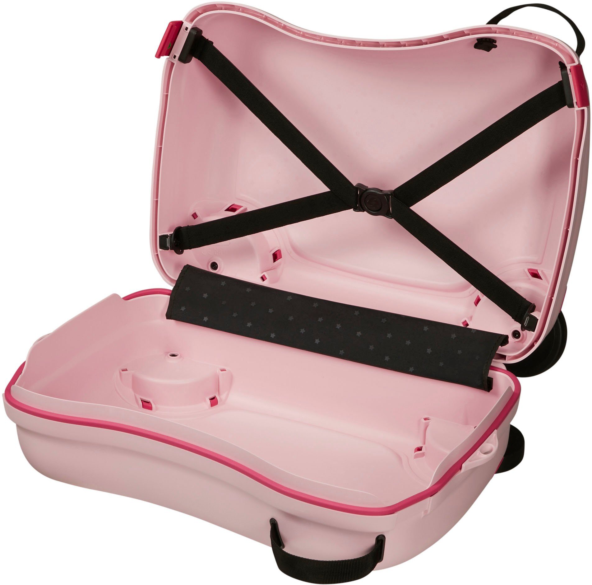 Samsonite Kinderkoffer Dream2Go Ride-on Trolley Disney Minnie Glitter Handbagage kinderreis koffer om op te zitten en te trekken