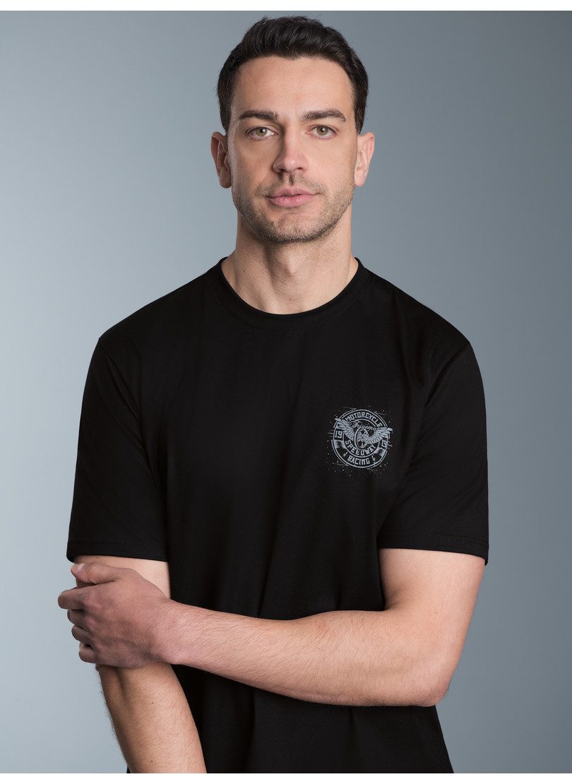 Trigema T-shirt TRIGEMA T-shirt met motor-print (1-delig)