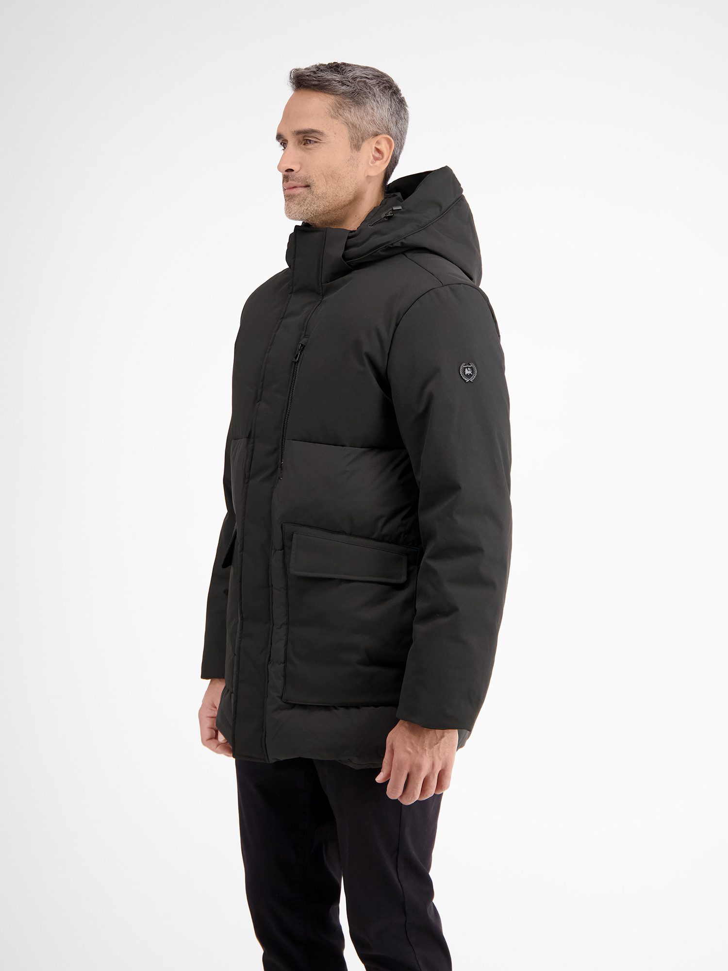 Lerros Parka LERROS functionele parka in shell-materiaalmix, dik gevoerd