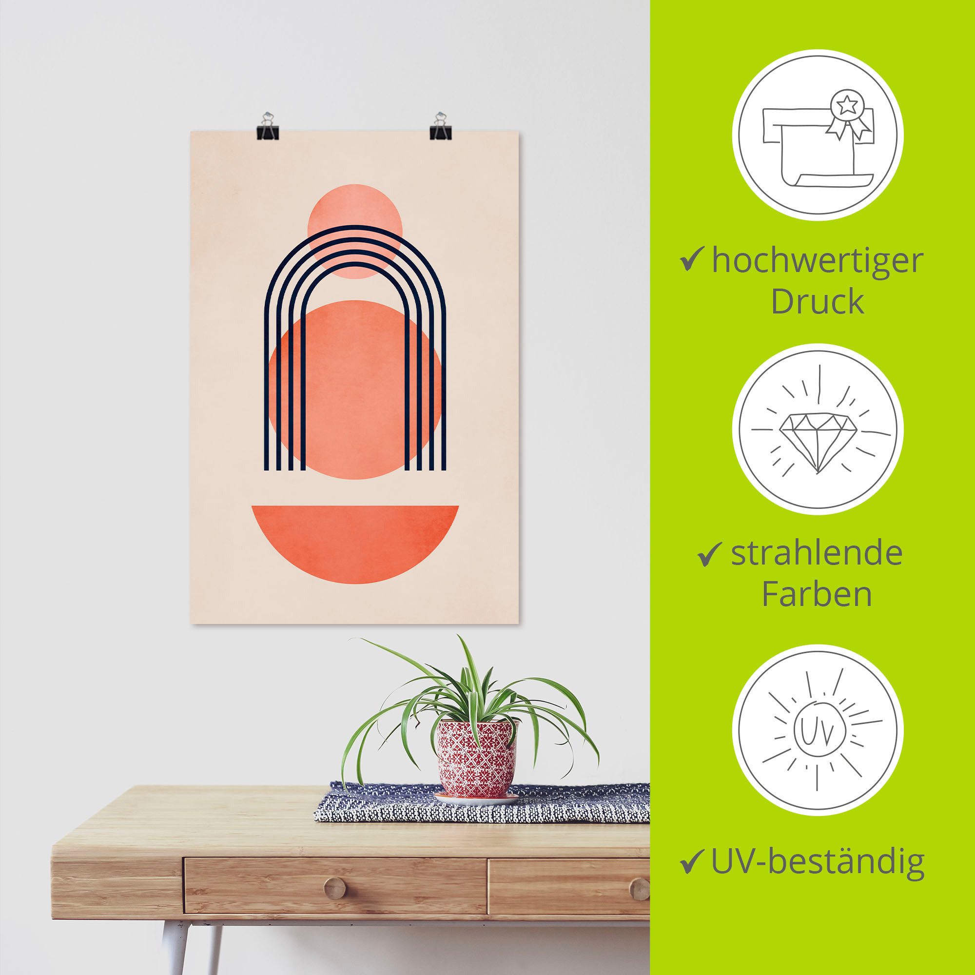 Artland Artprint Geometrica Nr. 7 als artprint van aluminium, artprint op linnen, poster, muursticker in verschillende maten
