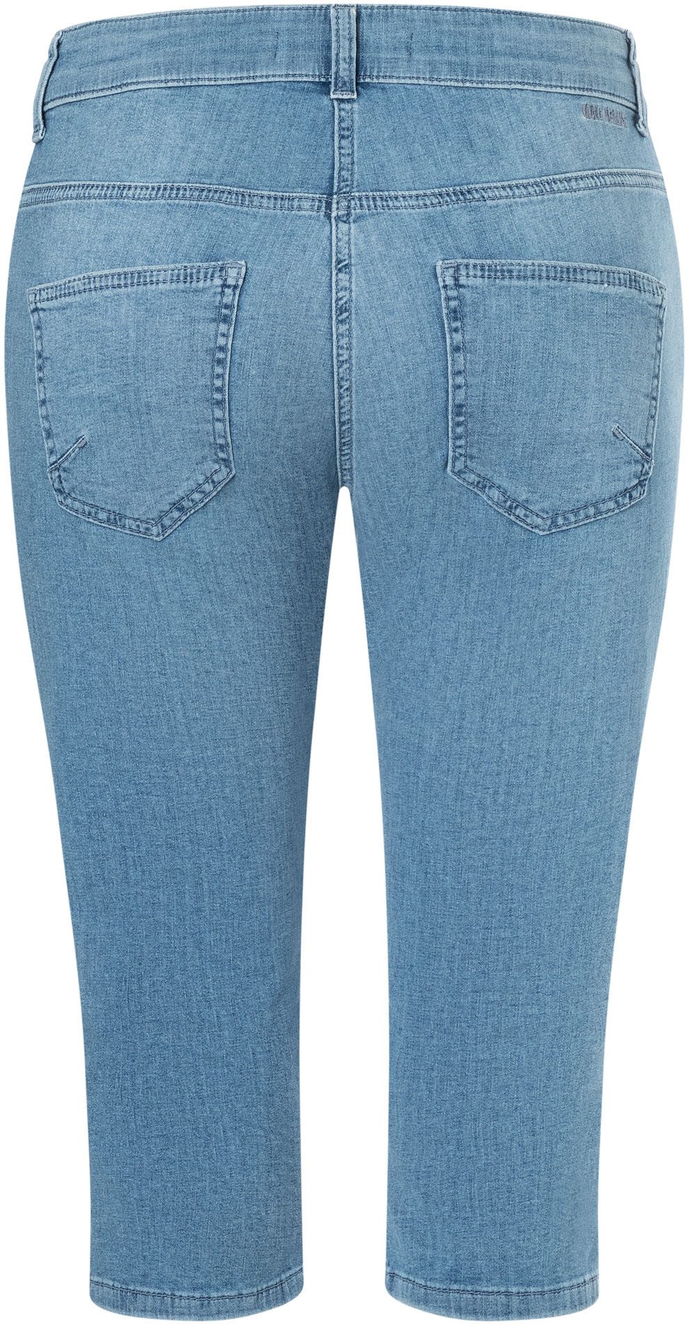 MAC Capri jeans Capri Ingelegde decoratieve plooien aan de zoom