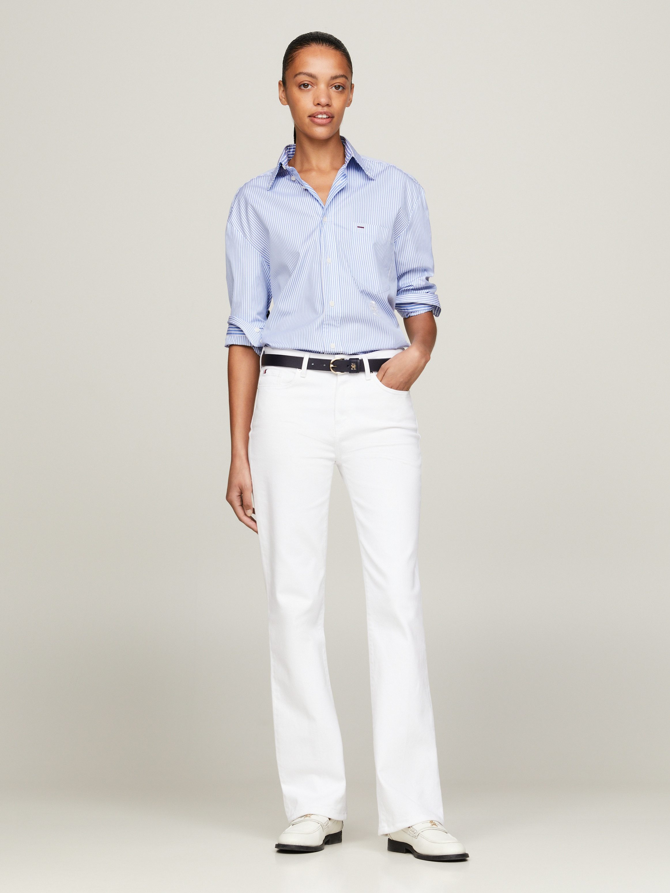 Tommy Hilfiger Bootcut jeans met persplooien