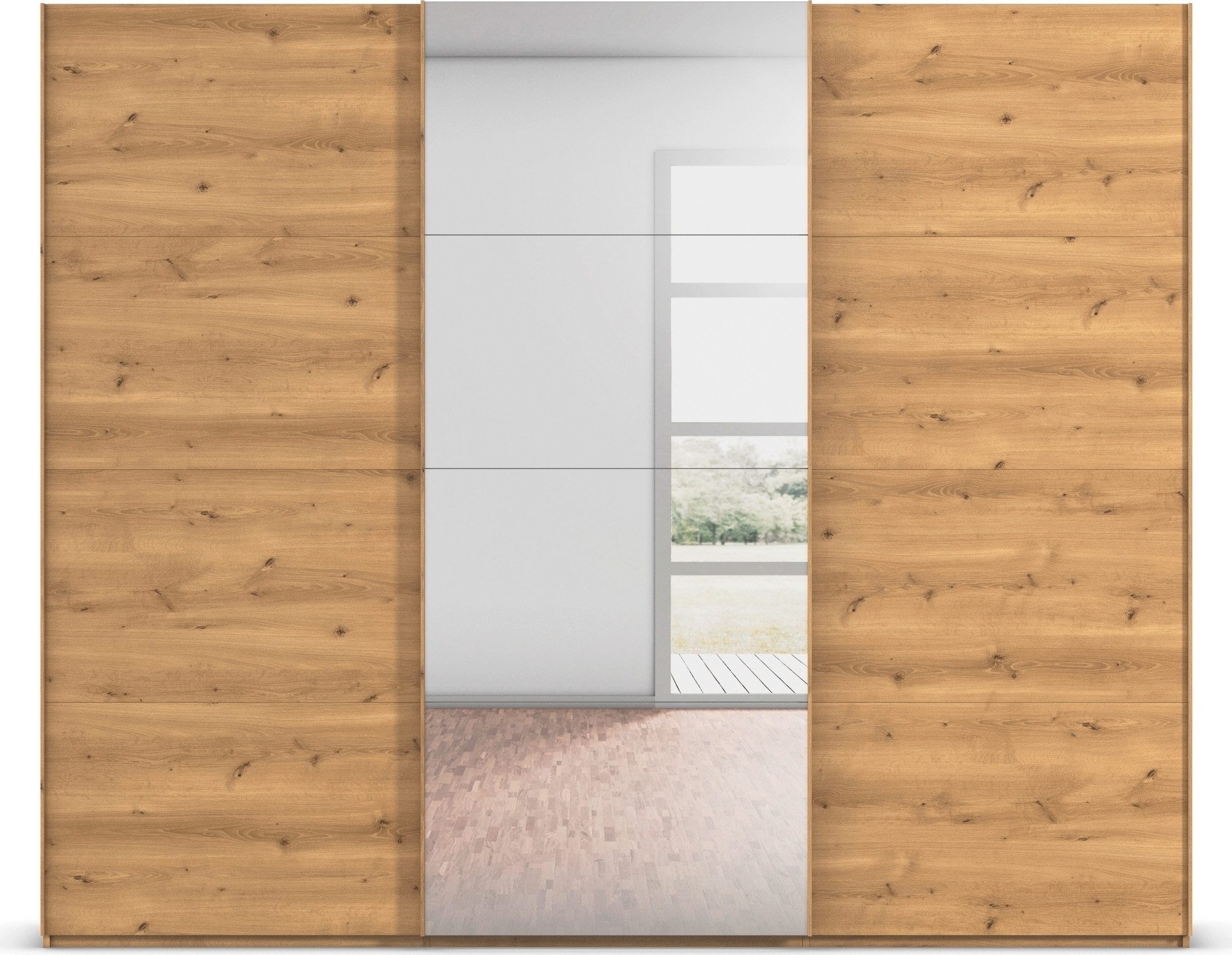 rauch Schuifdeurkast Kledingkast Kast Garderobe Slaapkamerkast SCALE-FYRA edel vierdelige deuren met spiegel en veel kleuren made in germany