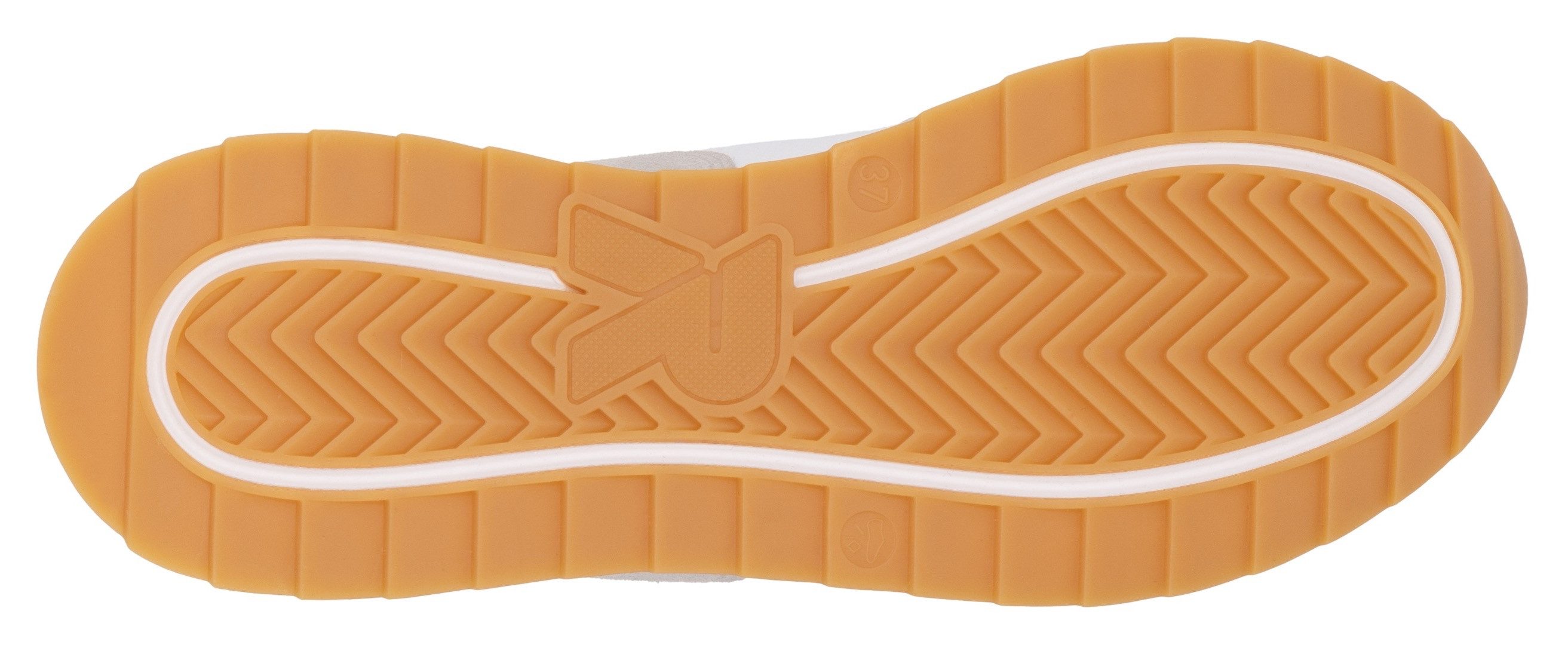 RIEKER Sport Sneakers met sleehak , lage schoen, veterschoen, vrijetijdssneaker met zachte inlegzool