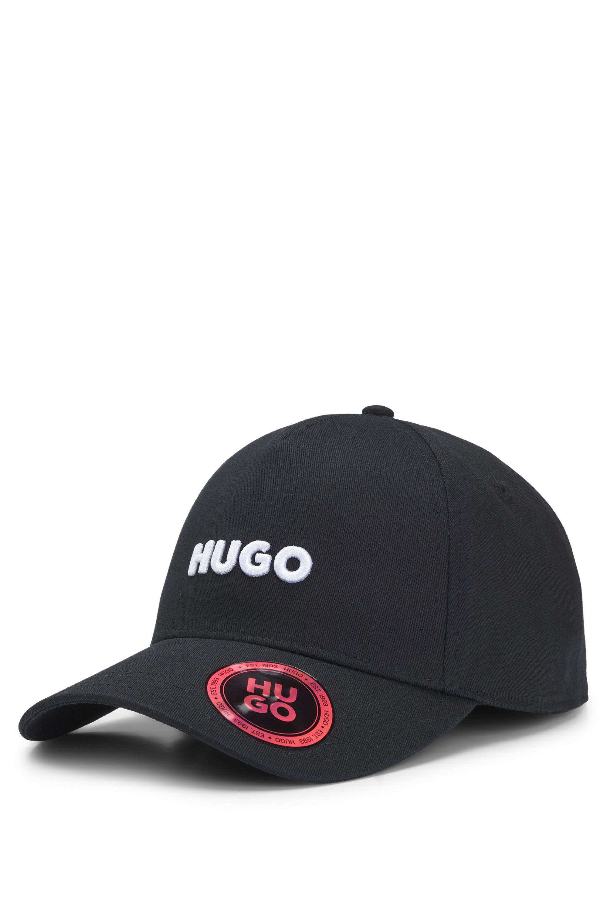 HUGO Aansluitende pet CAP met 3d logo borduursel, verstelbare sluiting, unisex