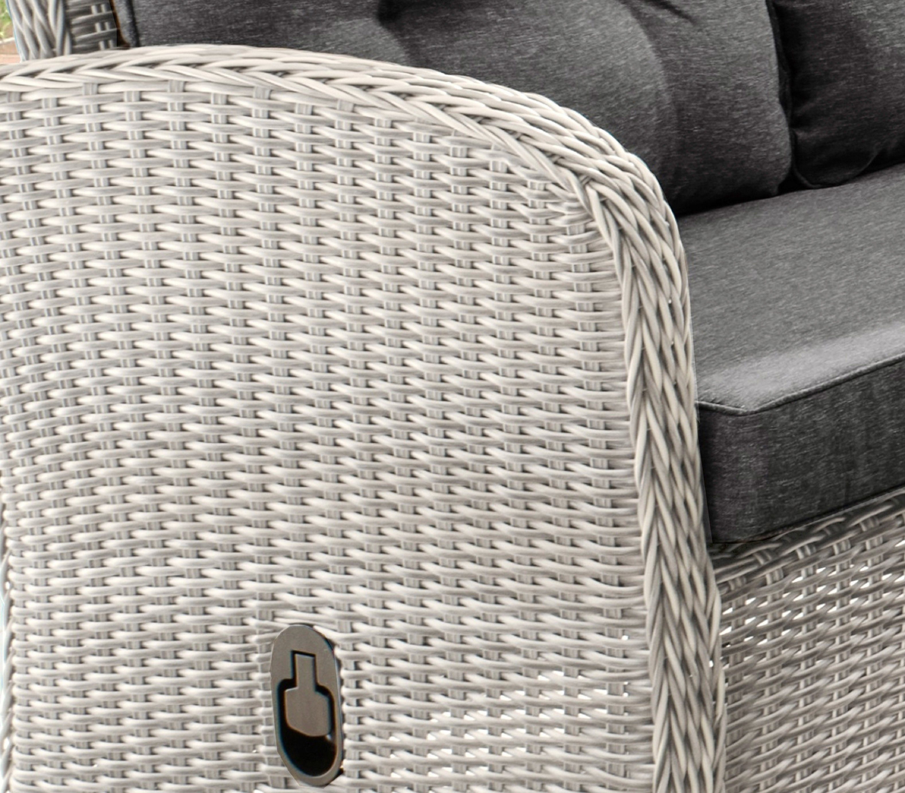 Destiny Loungestoel Merano Aluminium, polyrotan, incl. kussens
