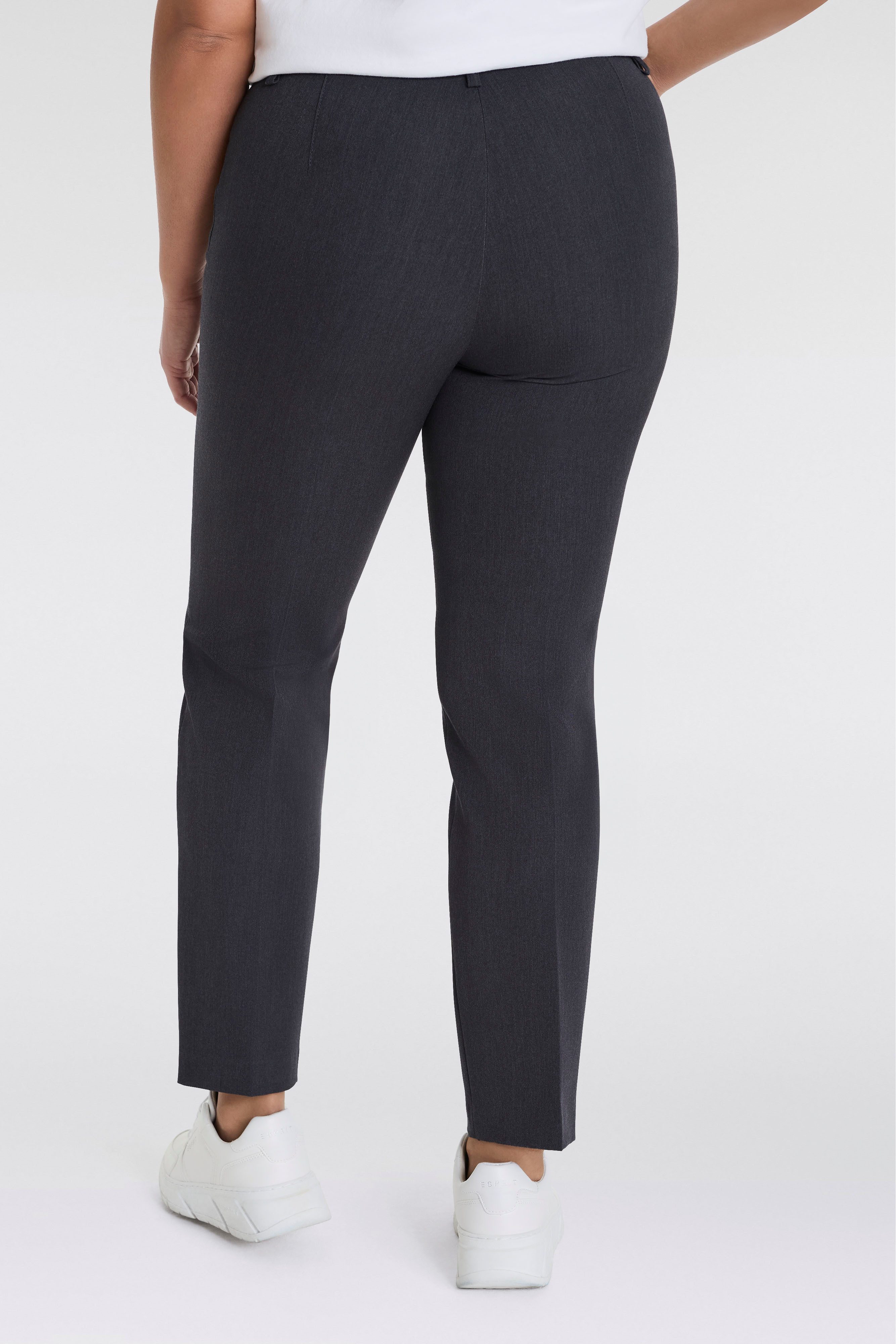 KjBRAND Stoffen broek Bea in Bi-Stretch Kamgarenlook met Persplooien