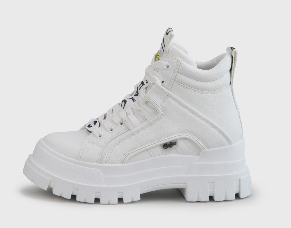 Buffalo Hoge veterschoenen ASPHA NC MID in eenkleurige look
