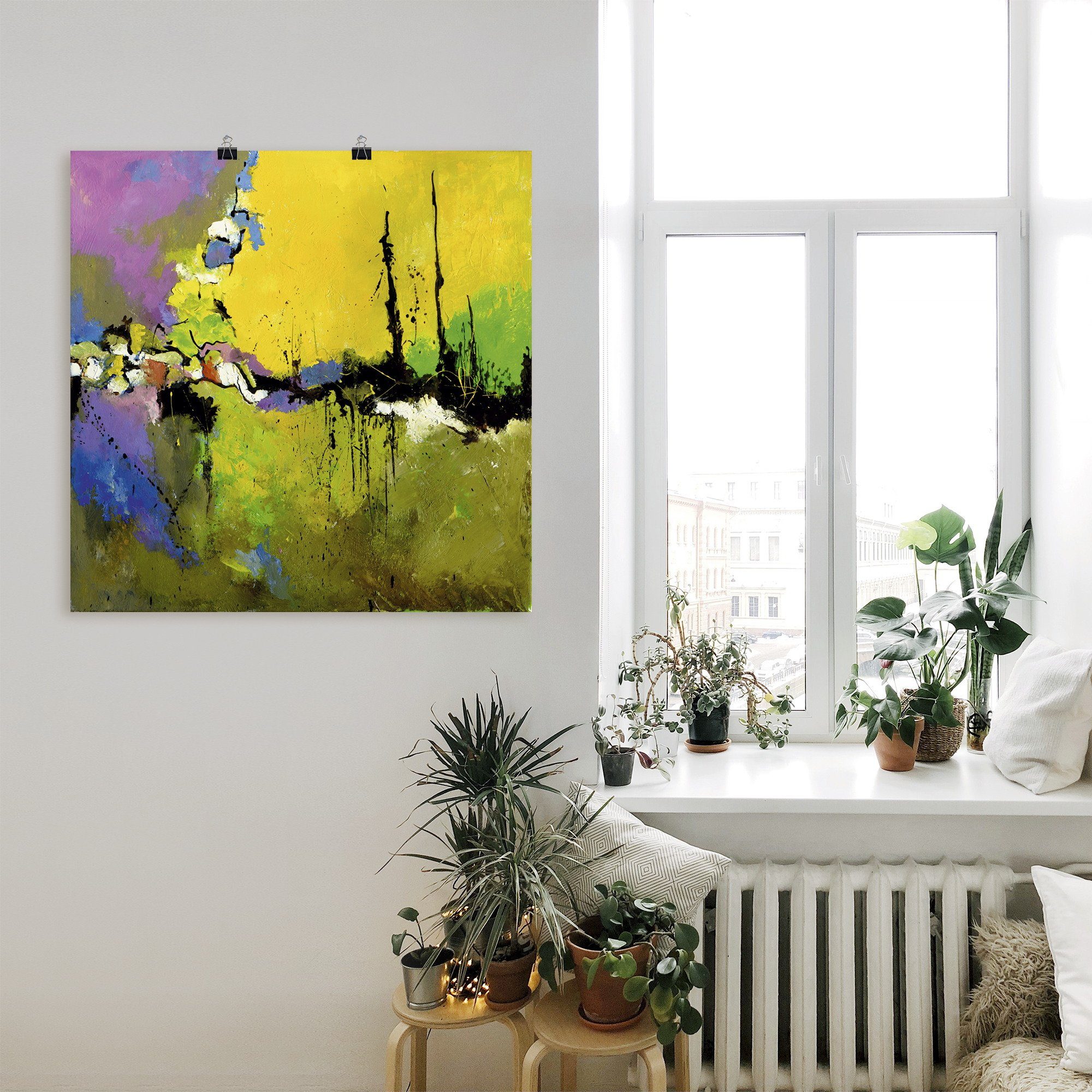 Artland Poster Abstract XIX als artprint van aluminium, artprint op linnen, muursticker of poster in verschillende maten