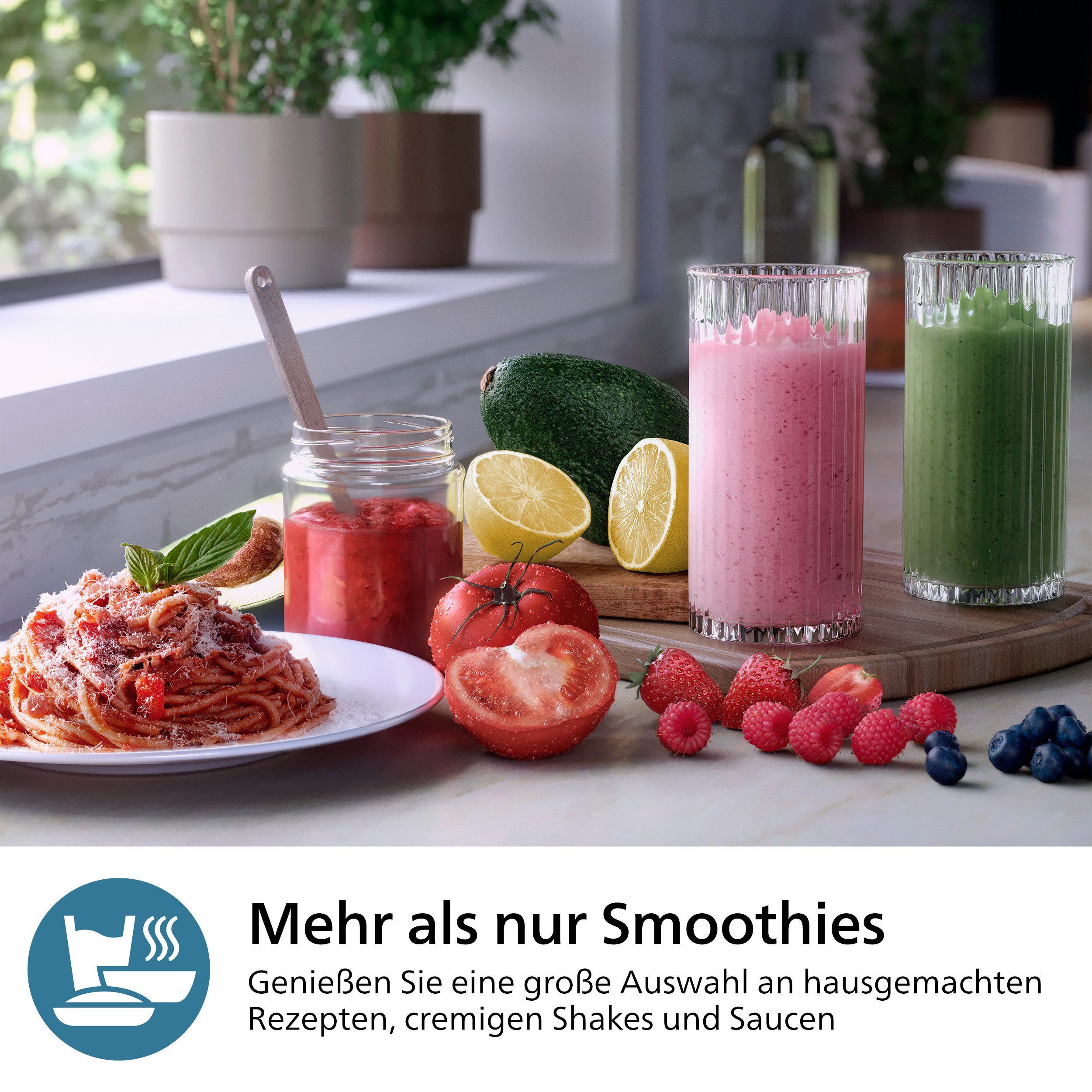 Philips Blender HR2764/00 5000 Series, met ProBlend Plus-technologie 700ml tritan beker, compact ontwerp, roestvrij staal/zwart