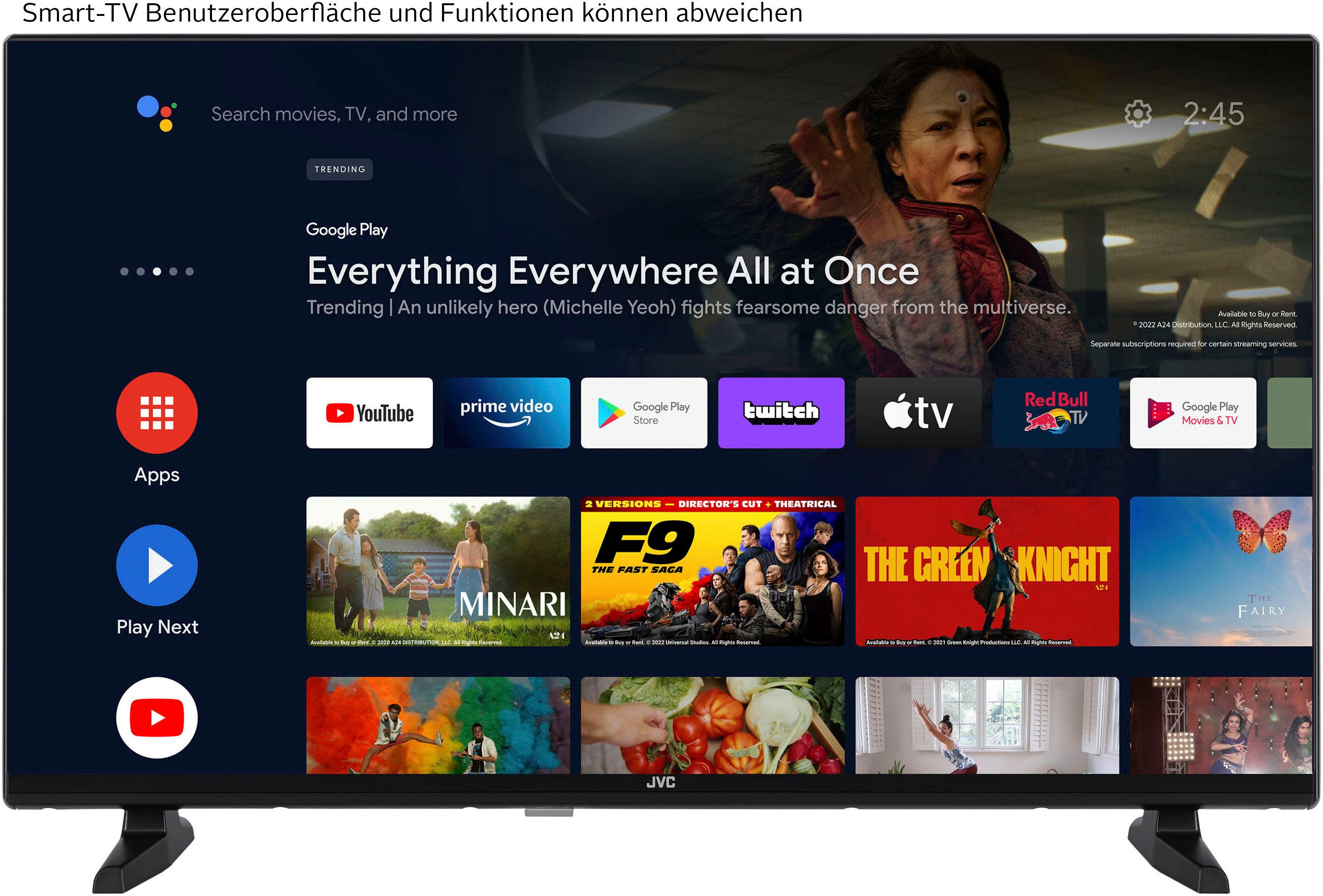 JVC LCD-led-TV, 80 cm / 32", Full HD, Android TV - Smart TV