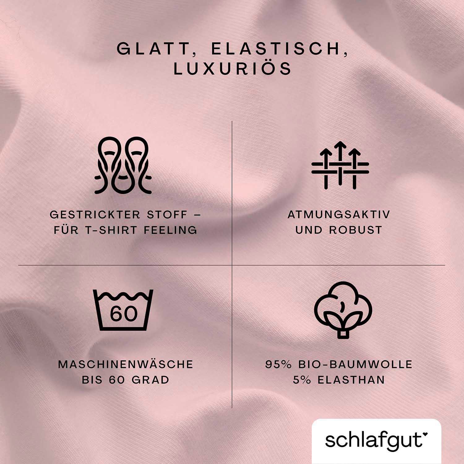 Schlafgut Hoeslaken Premium Zero Waste verpakking, PREMIUM kwaliteit (1 stuk)