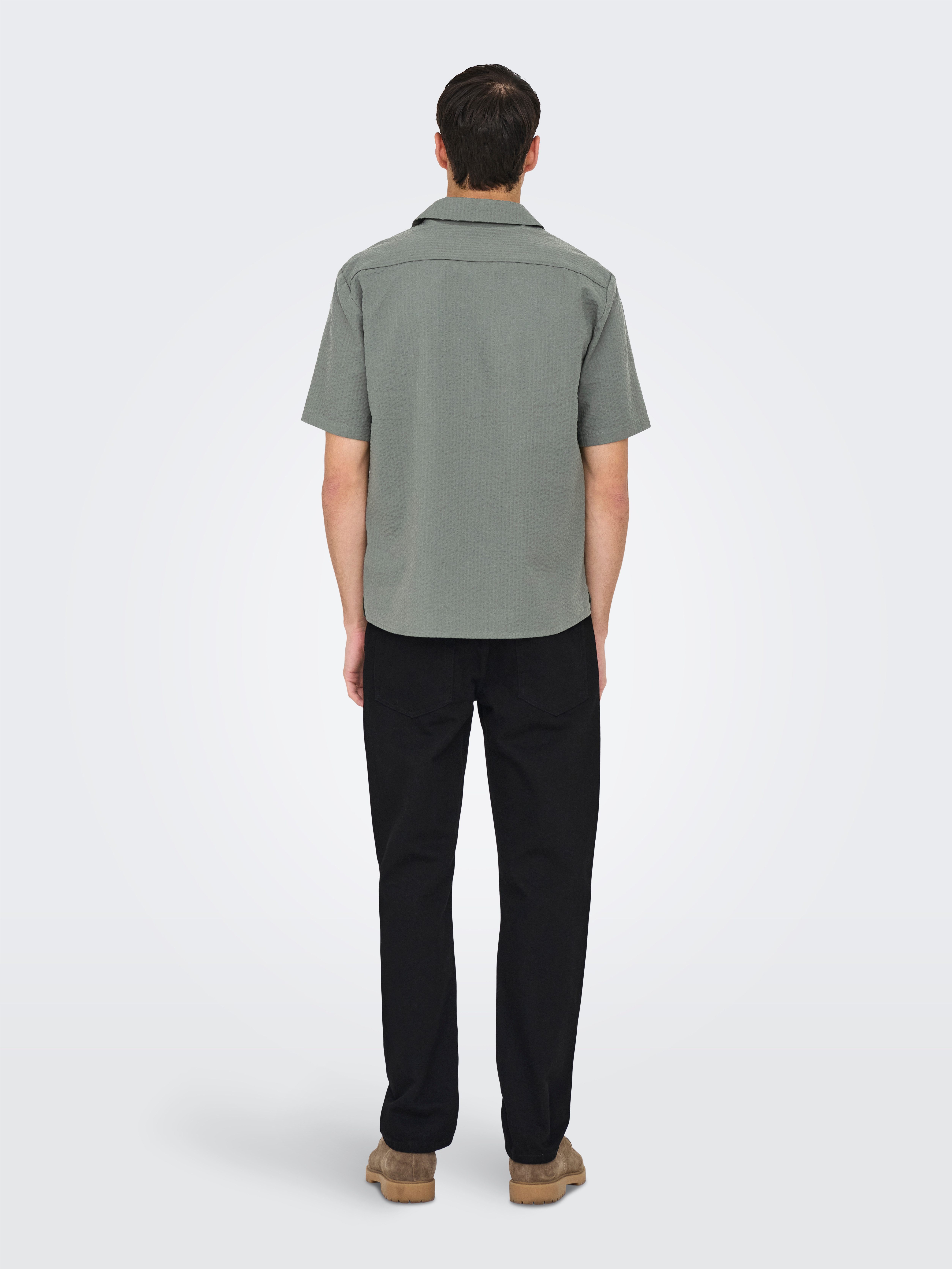 ONLY & SONS Overhemd met korte mouwen ONSEYE RESORT SEERS 0009 SHIRT NOOS