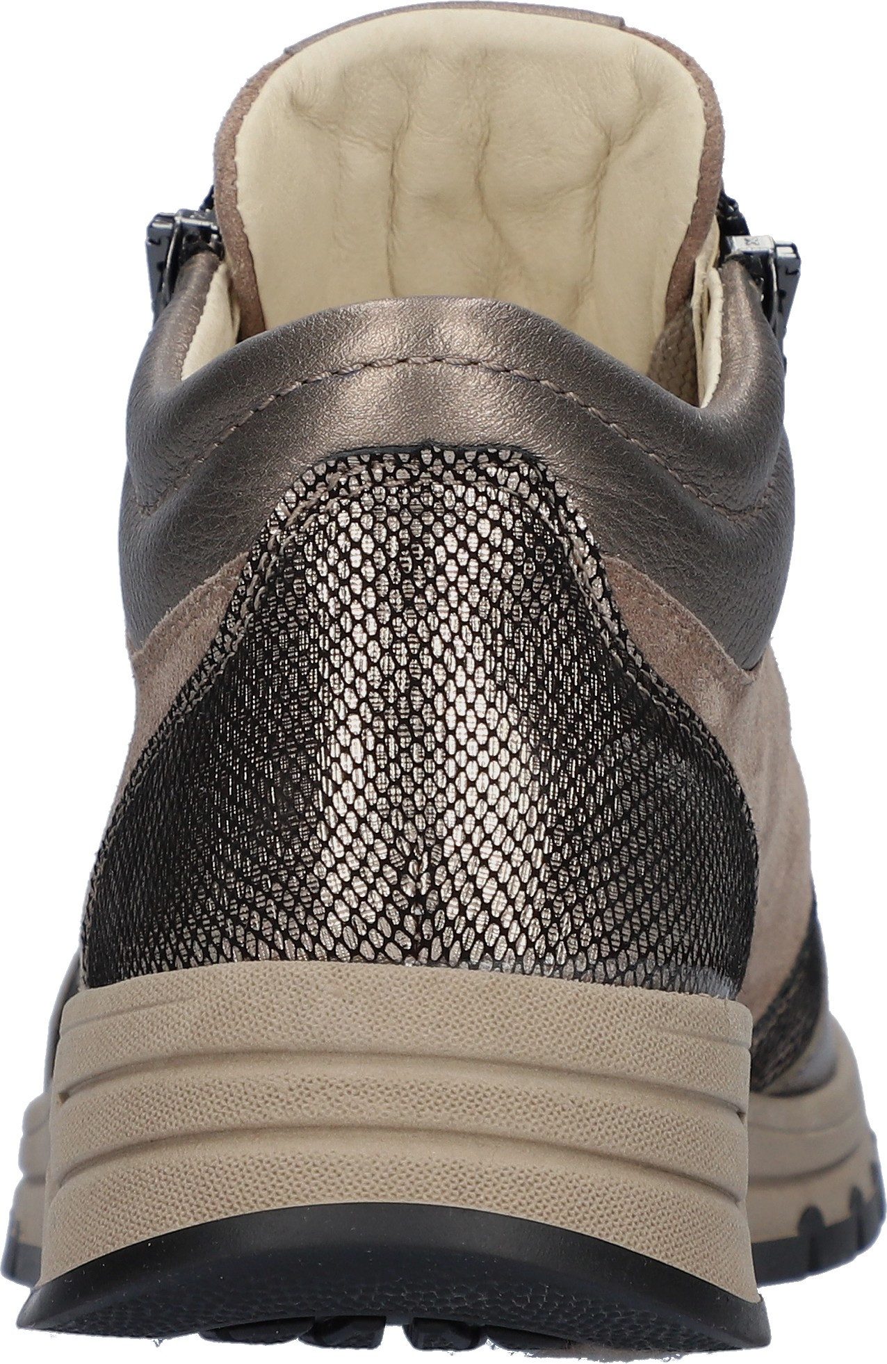 Waldläufer Veterschoenen H-APRIL High top sneaker, veterlaarsje met ritssluitingen, H-wijdte