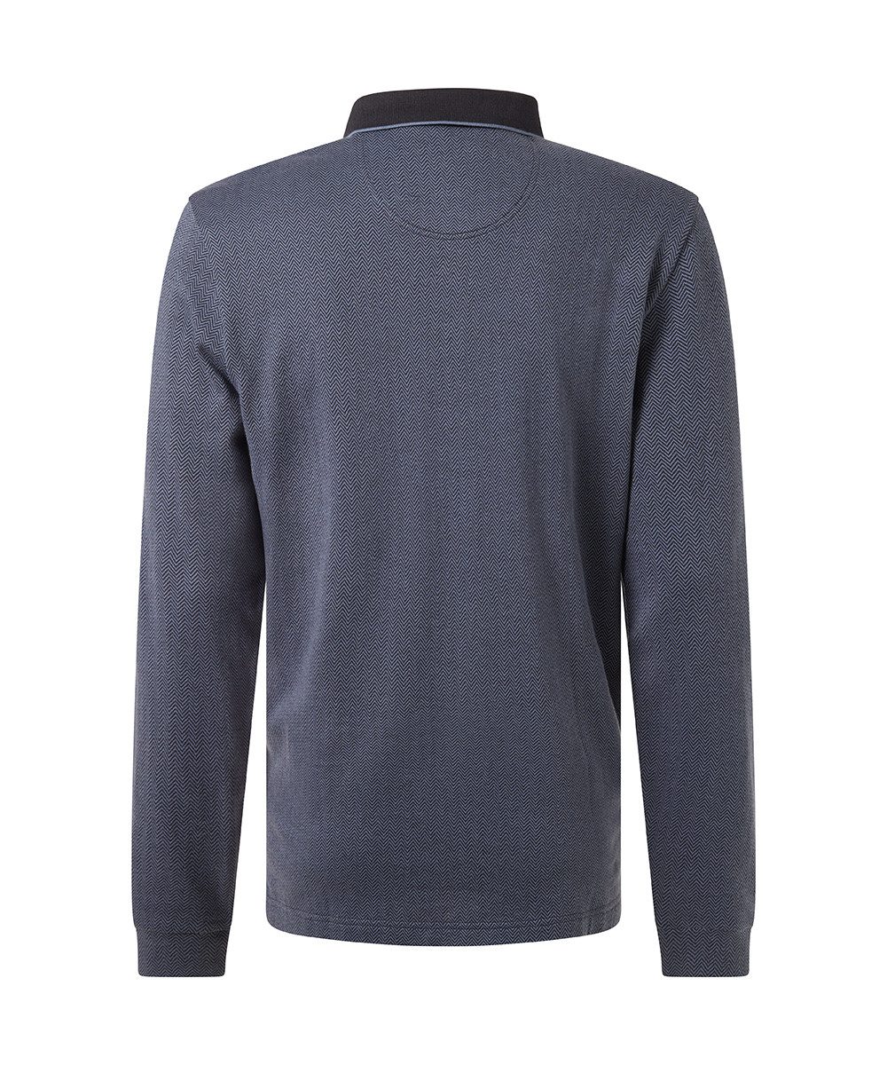 Pierre Cardin Poloshirt met lange mouwen