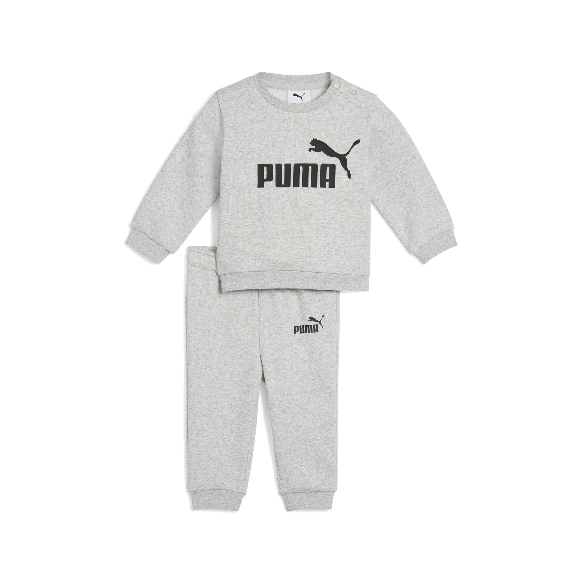 PUMA Trainingspak MINICATS ESS CREW SET FL INF (2-delig) kinderen trainingspakken maat 98 grijs
