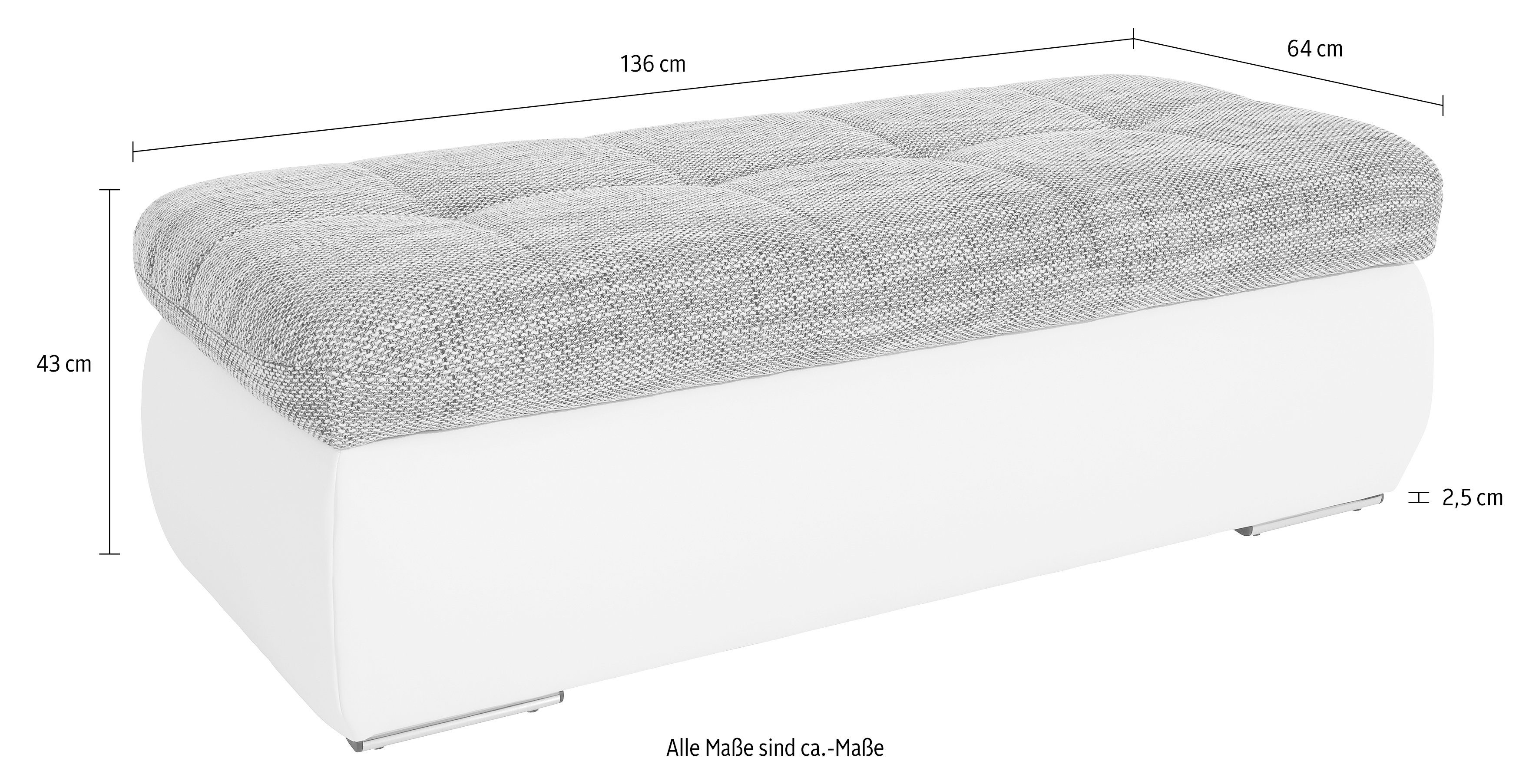 DOMO collection Hocker PB Moric inclusief opbergvak