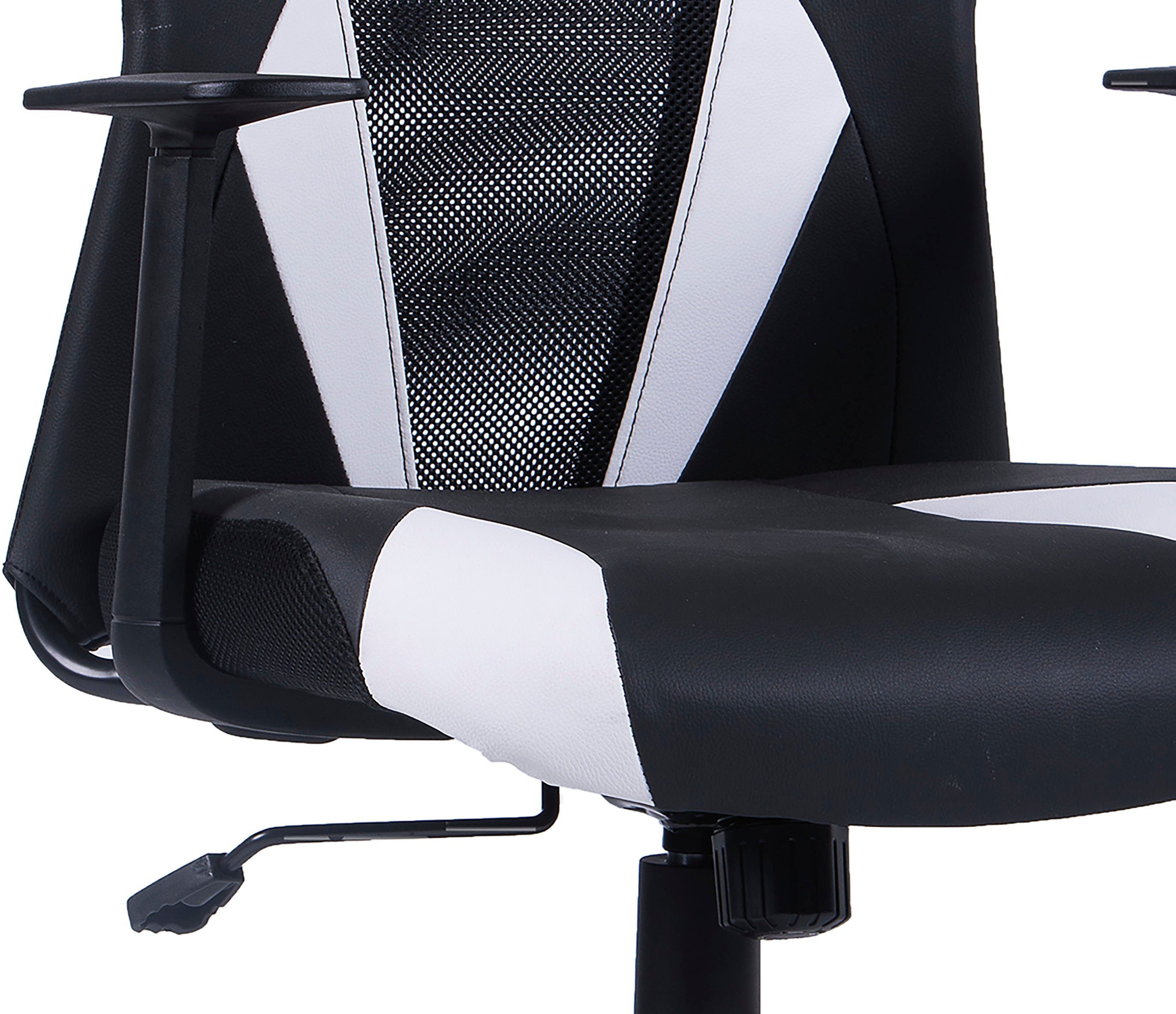 byLIVING Draaistoel Flash moderne bureaustoel met ventilerende rugleuning (1 stuk)