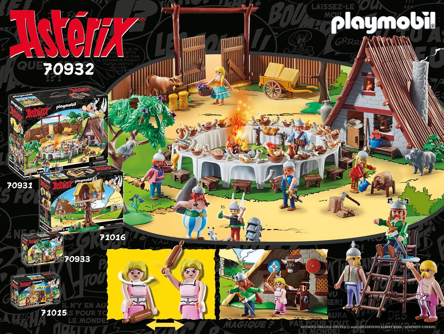 Playmobil® Constructie-speelset Hut van Heroïx (70932), Asterix (110-delig)