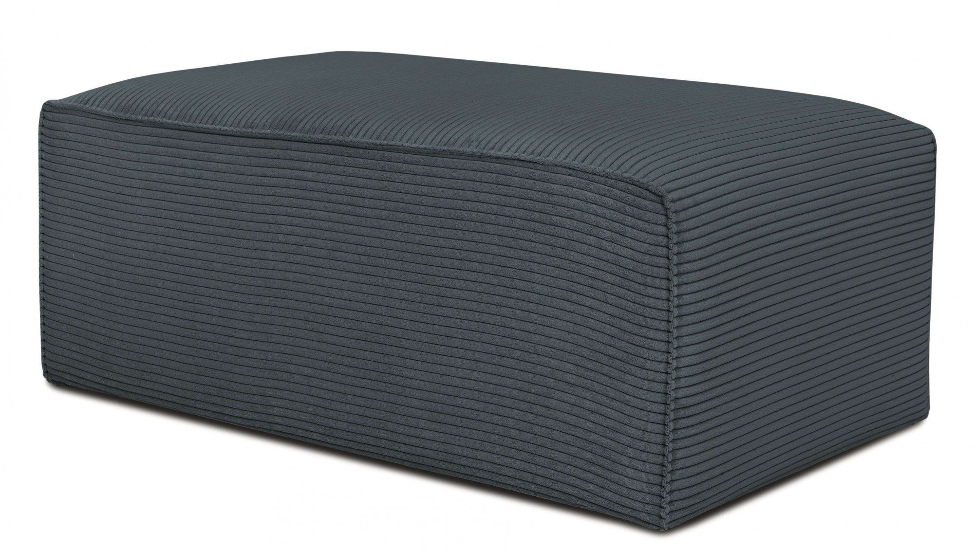 INOSIGN Hocker Clayton met een trendy ribfluwelen bekleding