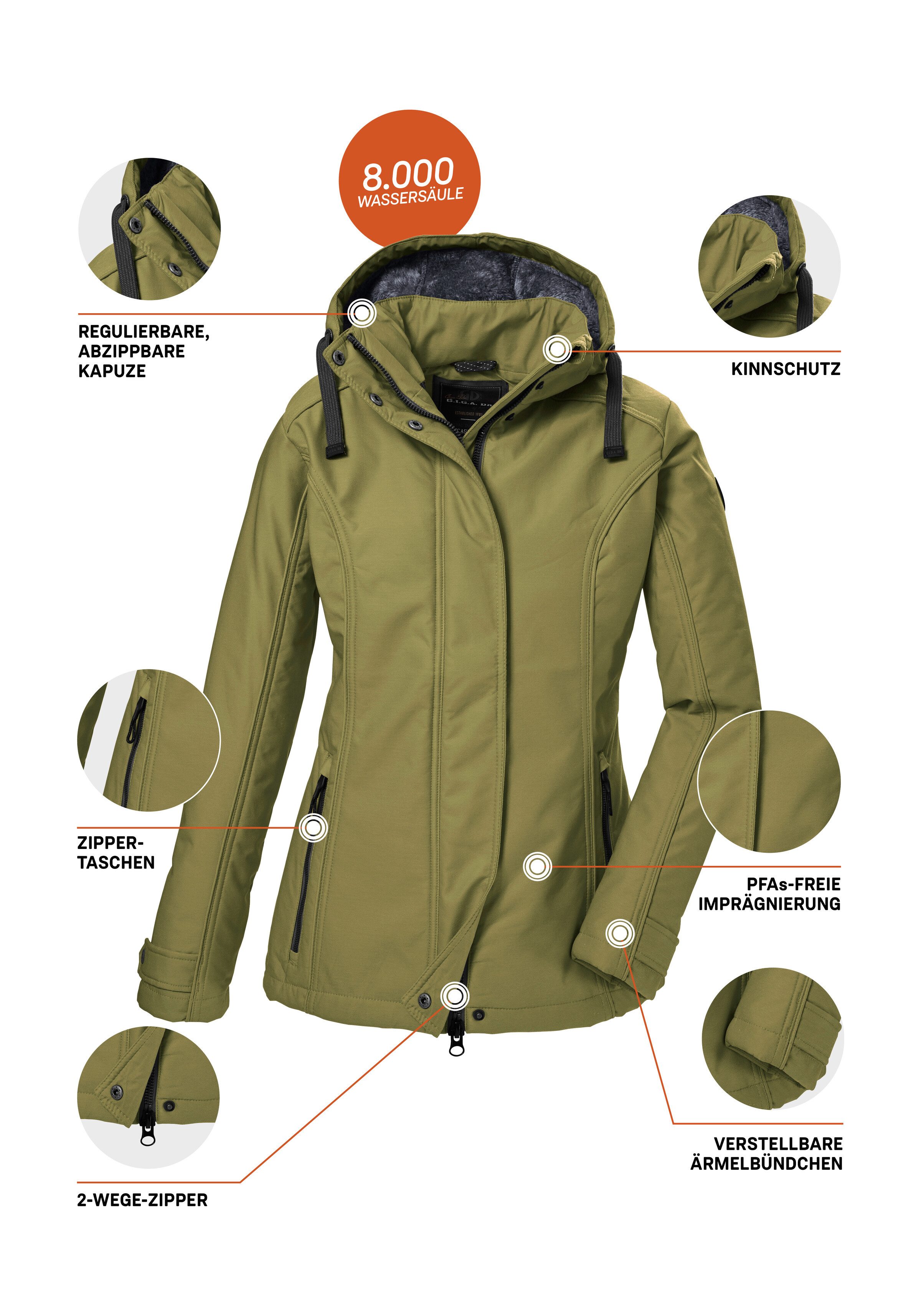 G.I.G.A. DX by killtec Softshell-jack GW 23 WMN SFTSHLL JCKT