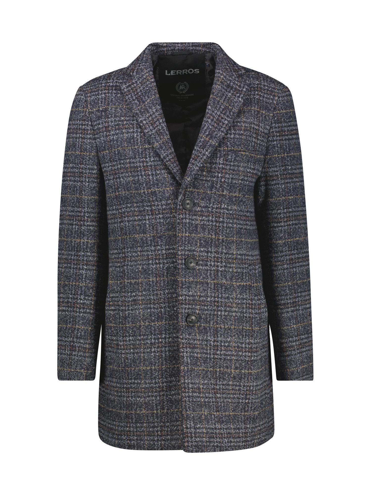 Lerros Wollen jas LERROS Heren-Mantel, geruit