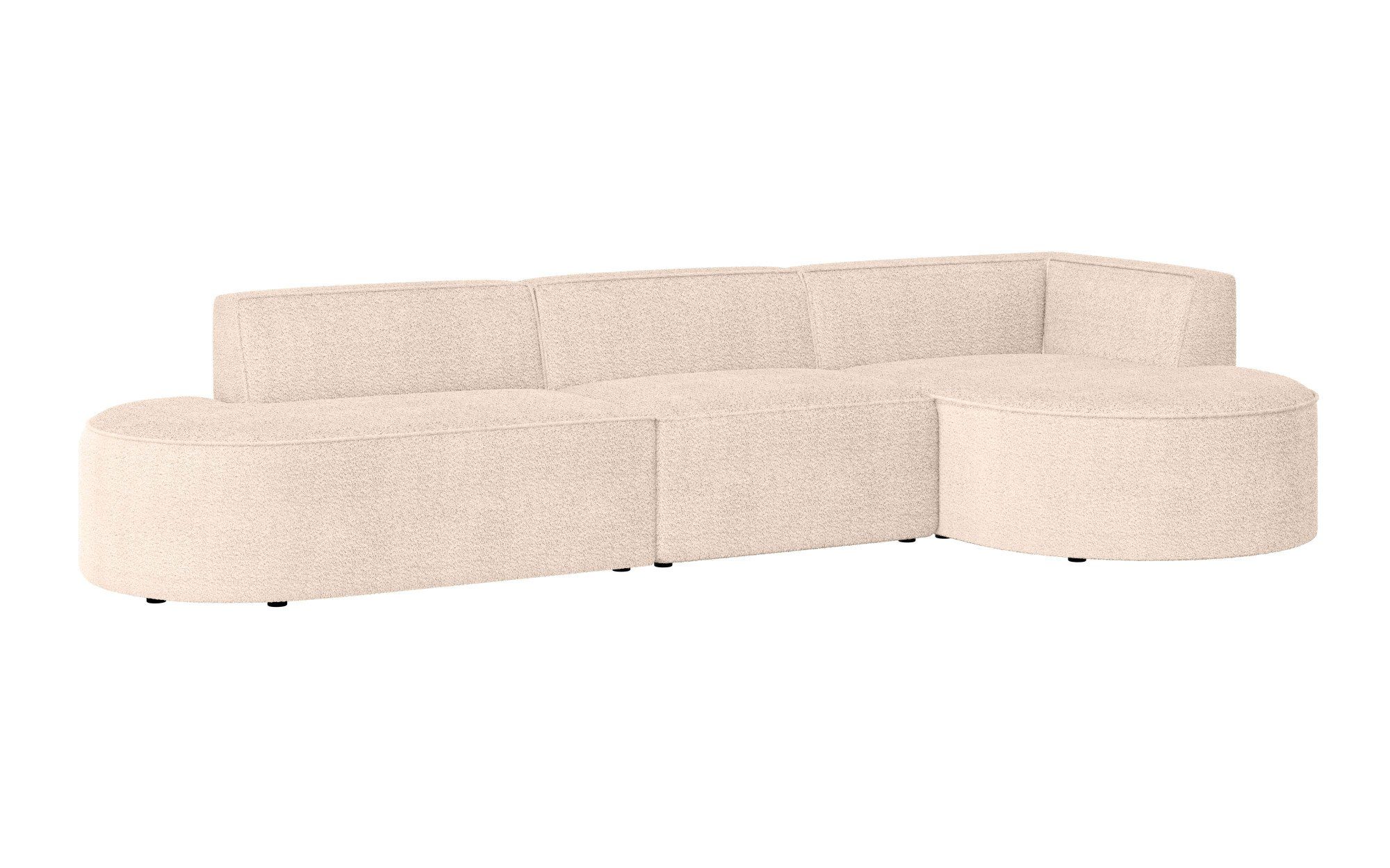 andas Hoekbank EIVIND designerbank met ottomane rechts/links, B/D/H: 343/159/72 cm
