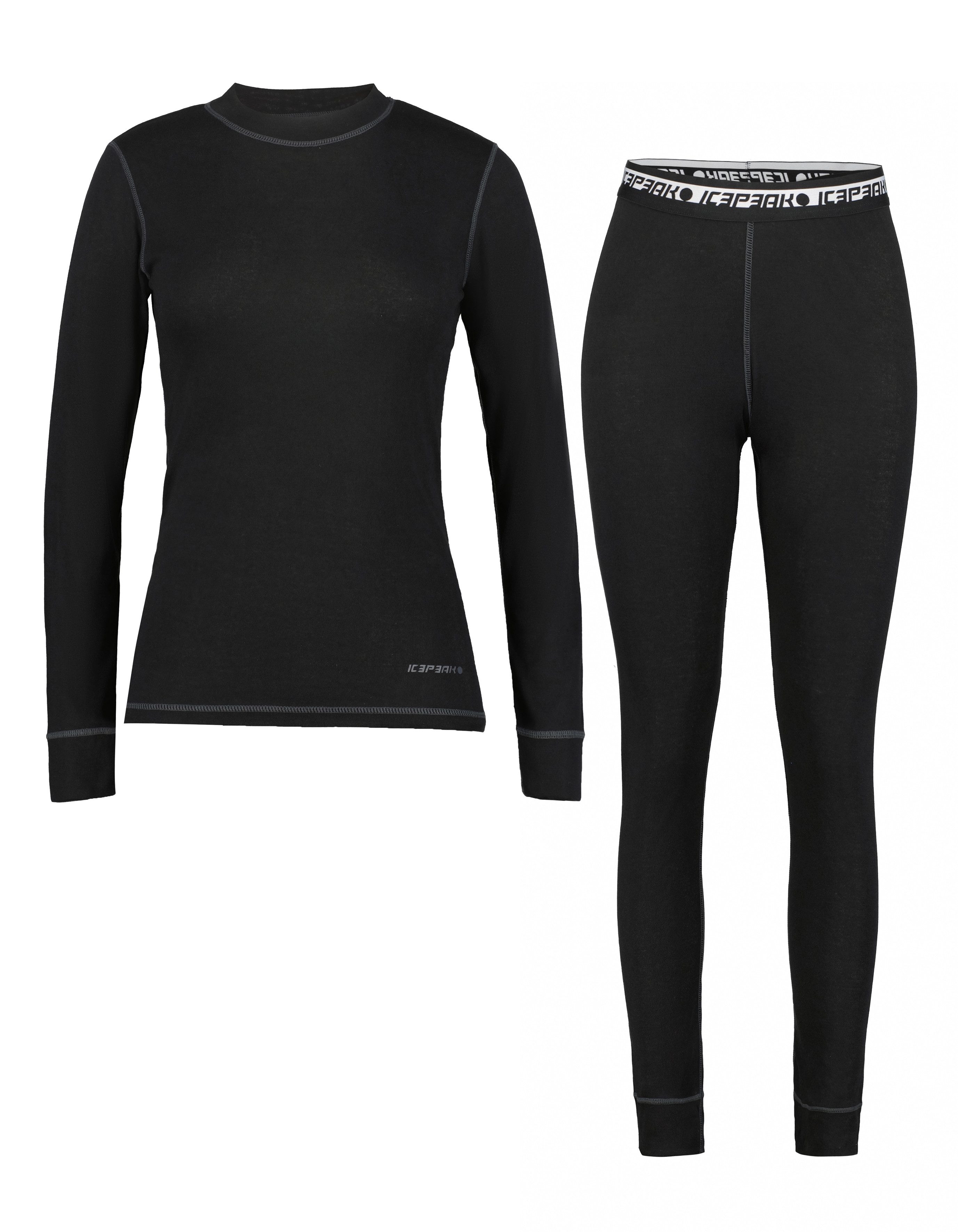 Icepeak Hemd SKI ONDERKLEDING IVEYE (2 stuks) dames onderhemden maat XXL (44) zwart