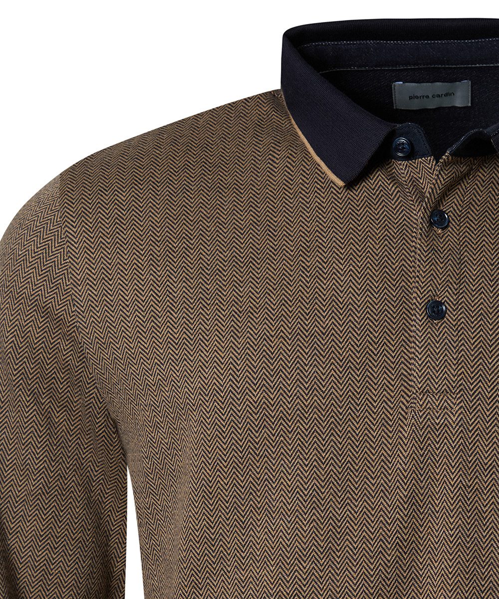 Pierre Cardin Poloshirt met lange mouwen