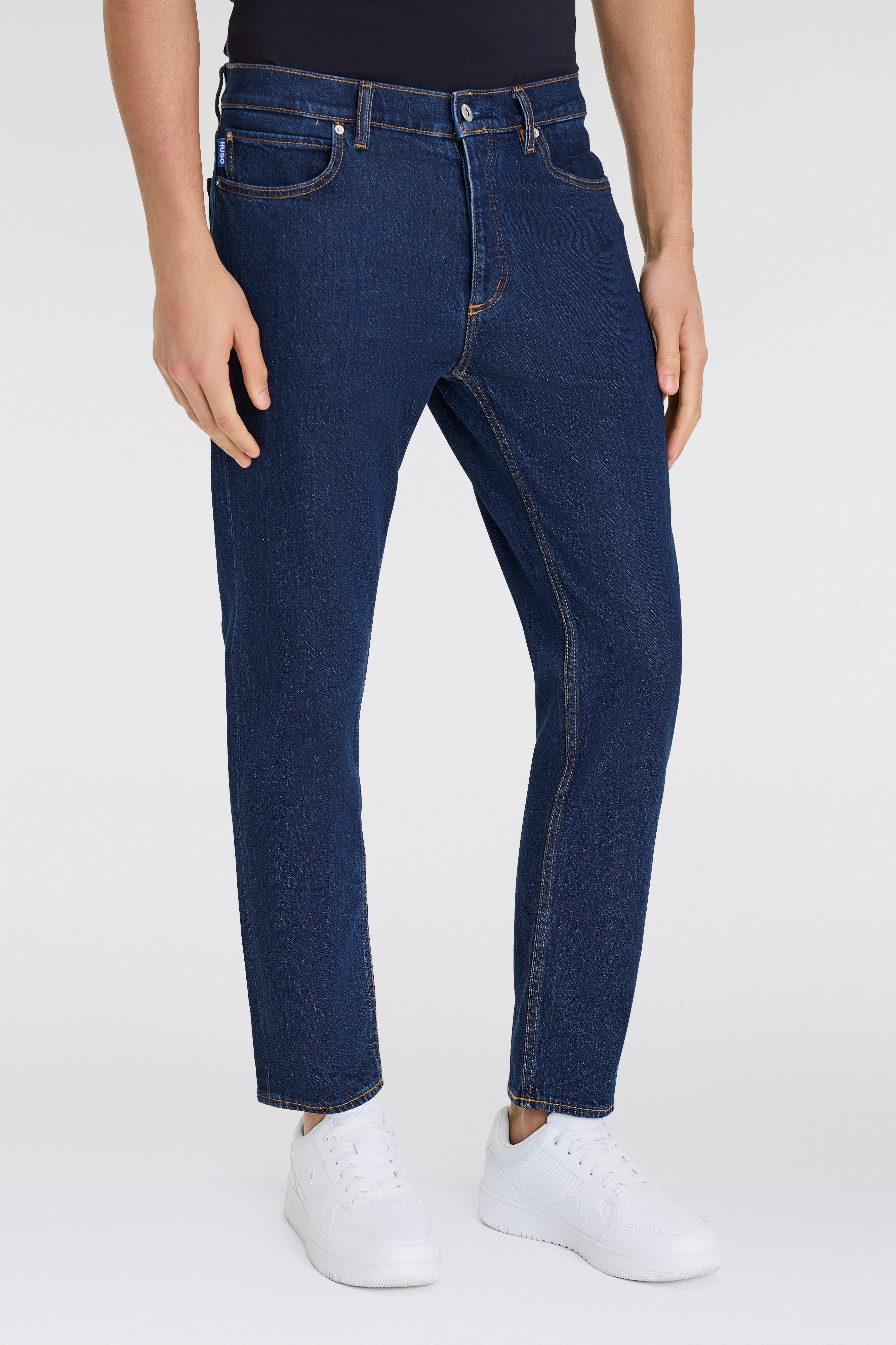 OTTO HUGO Blue Tapered jeans Brody met stone-washed-finish heren tapered jeans maat 29 blauw