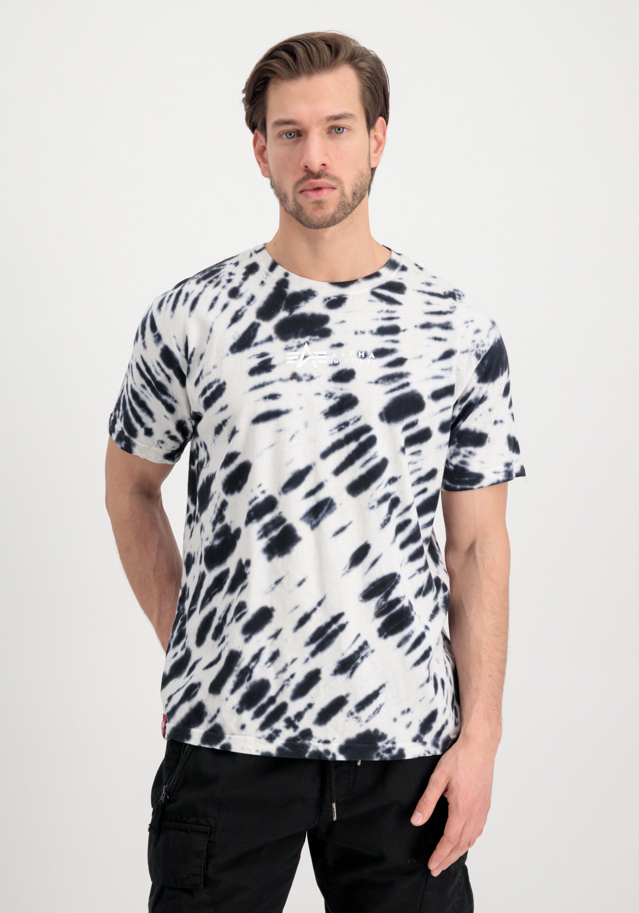 Alpha Industries T-shirt Alpha Industries Men - T-Shirts Tie Dye T-Shirt heren t-shirts maat M zwart