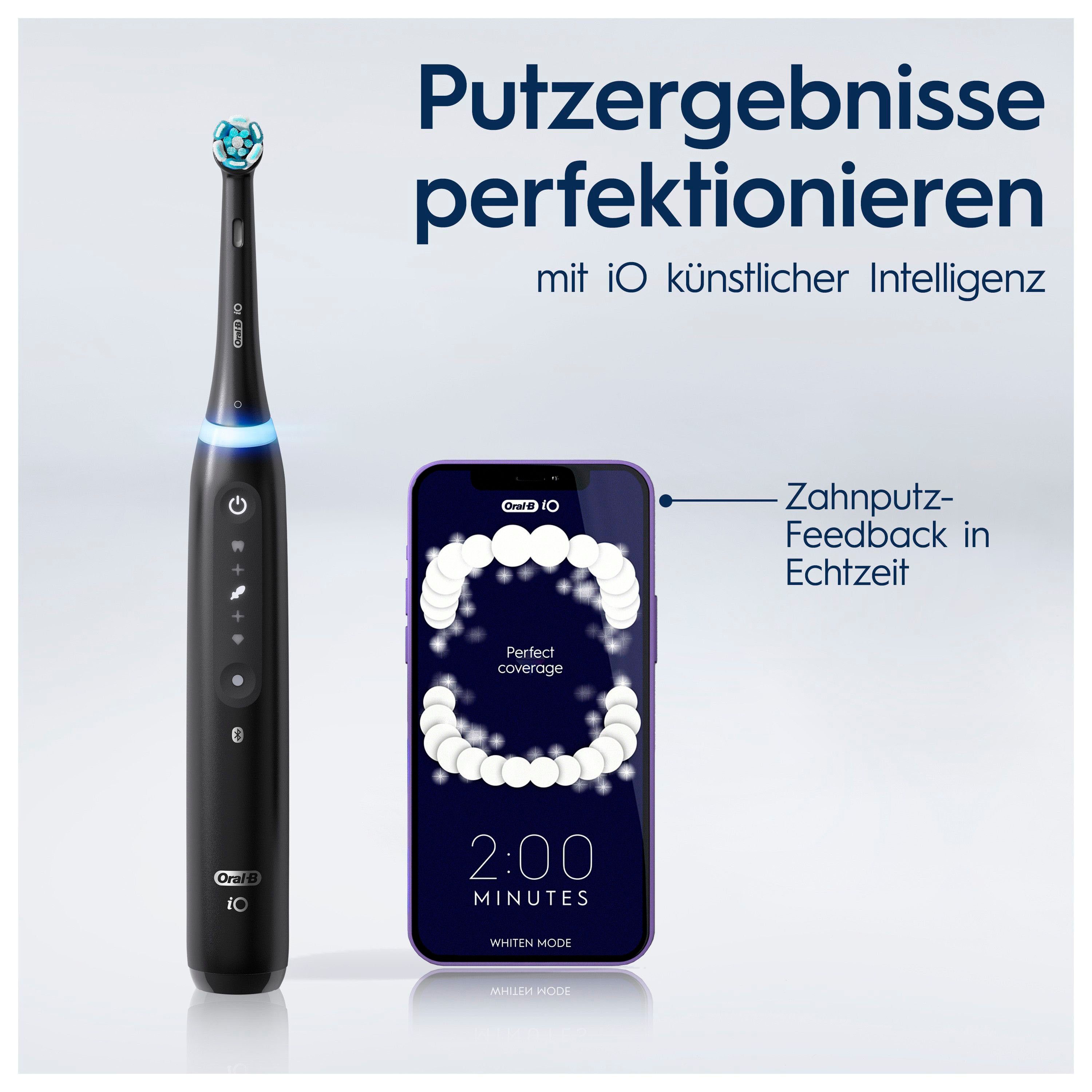 Oral B Elektrische tandenborstel IO 5 met magnet technologie, led-display, 5 reinigingsstanden, reisetui