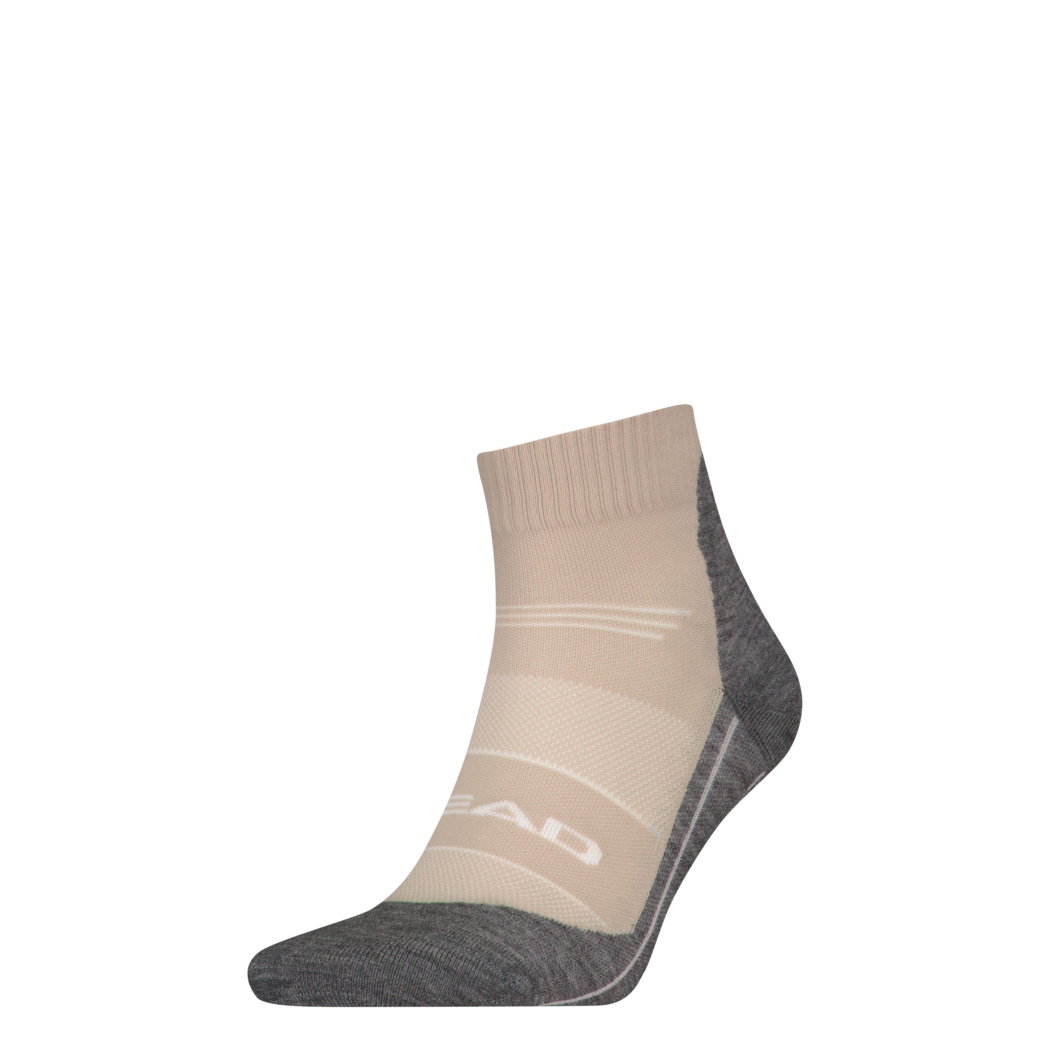 Head Korte sokken HEAD HIKING COOL QUARTER 1P unisex sportsokken maat 39-42 bruin