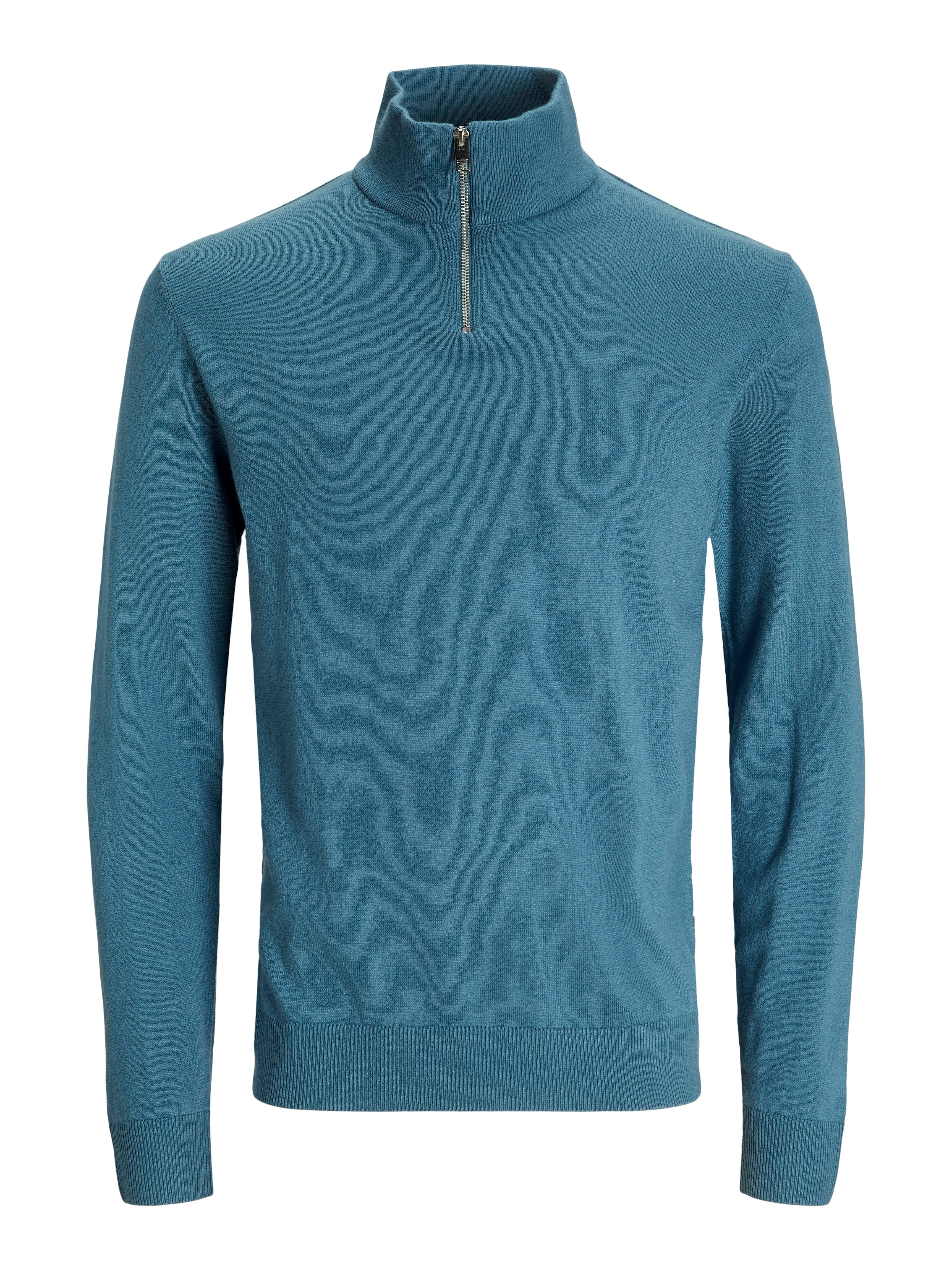 Jack & Jones Schipperstrui JJEEMIL KNIT HALF ZIP NOOS