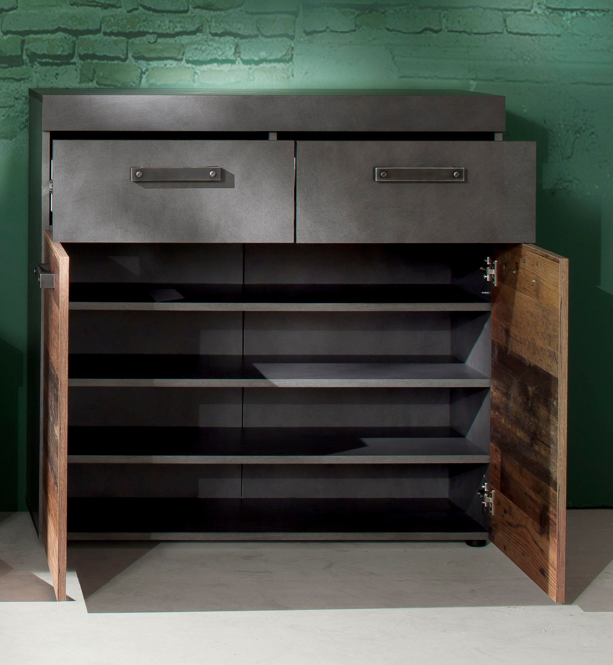 INOSIGN Halmeubelset Ilana moderne industriële stijl (set, 4-delig)